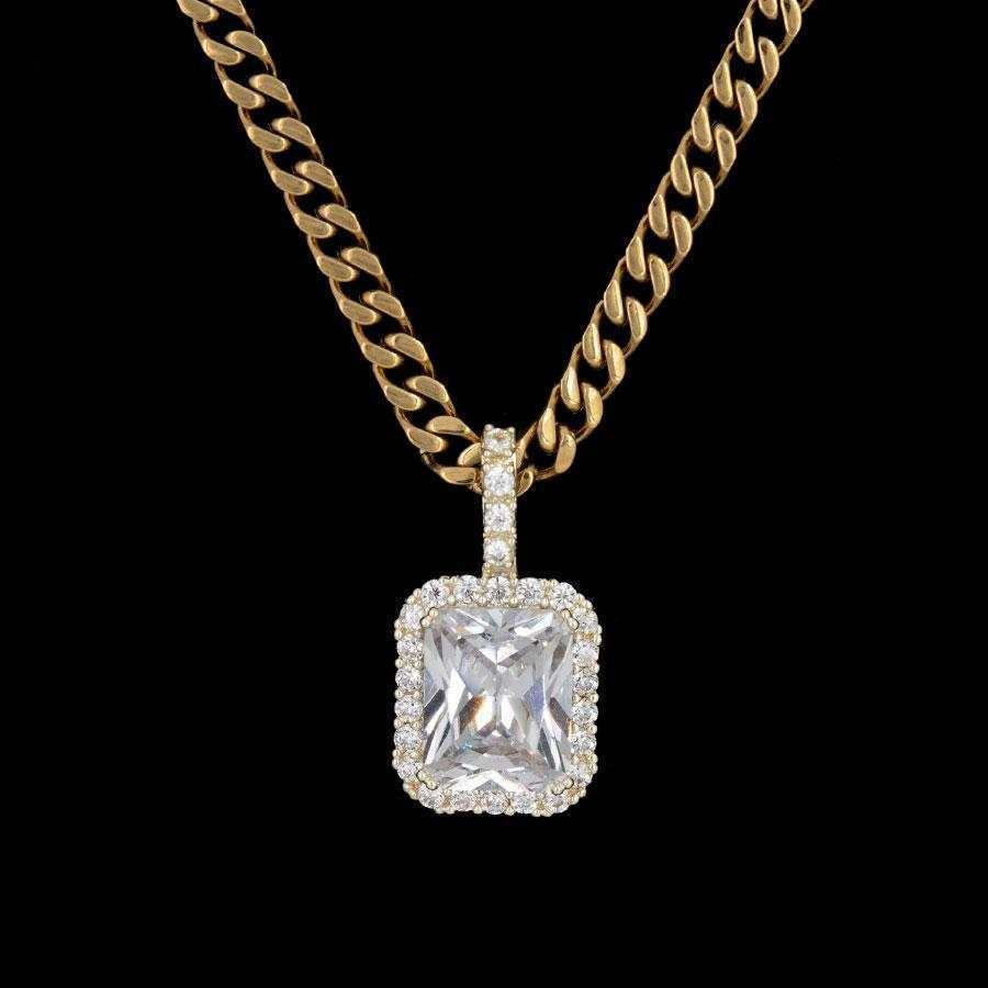 Micro Diamond Stone Pendant