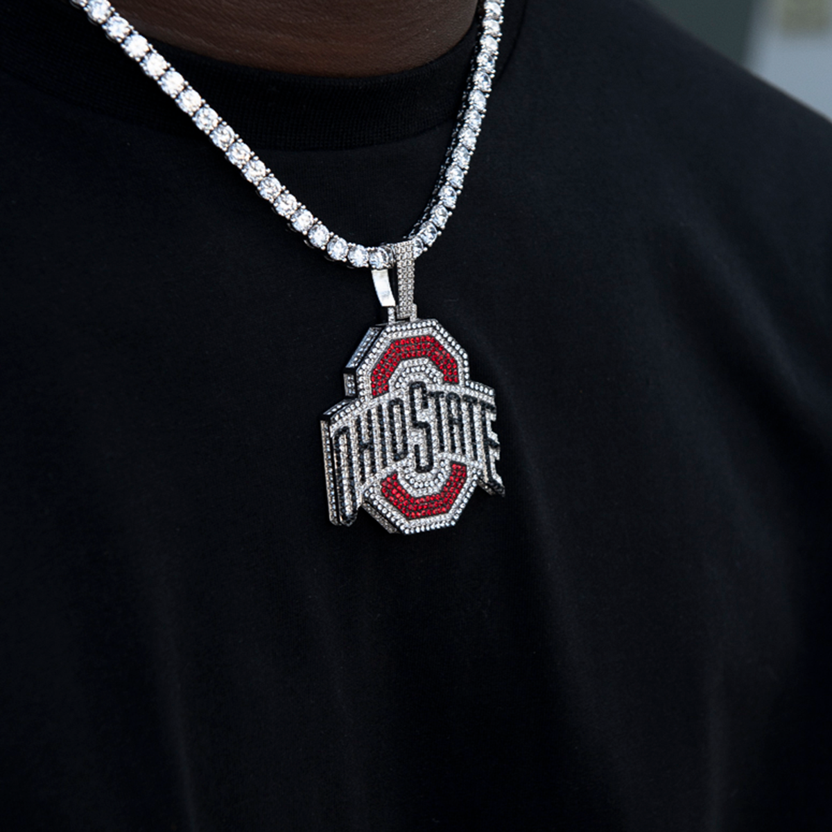 Large Ohio State Buckeyes Official NCAA Logo Pendant