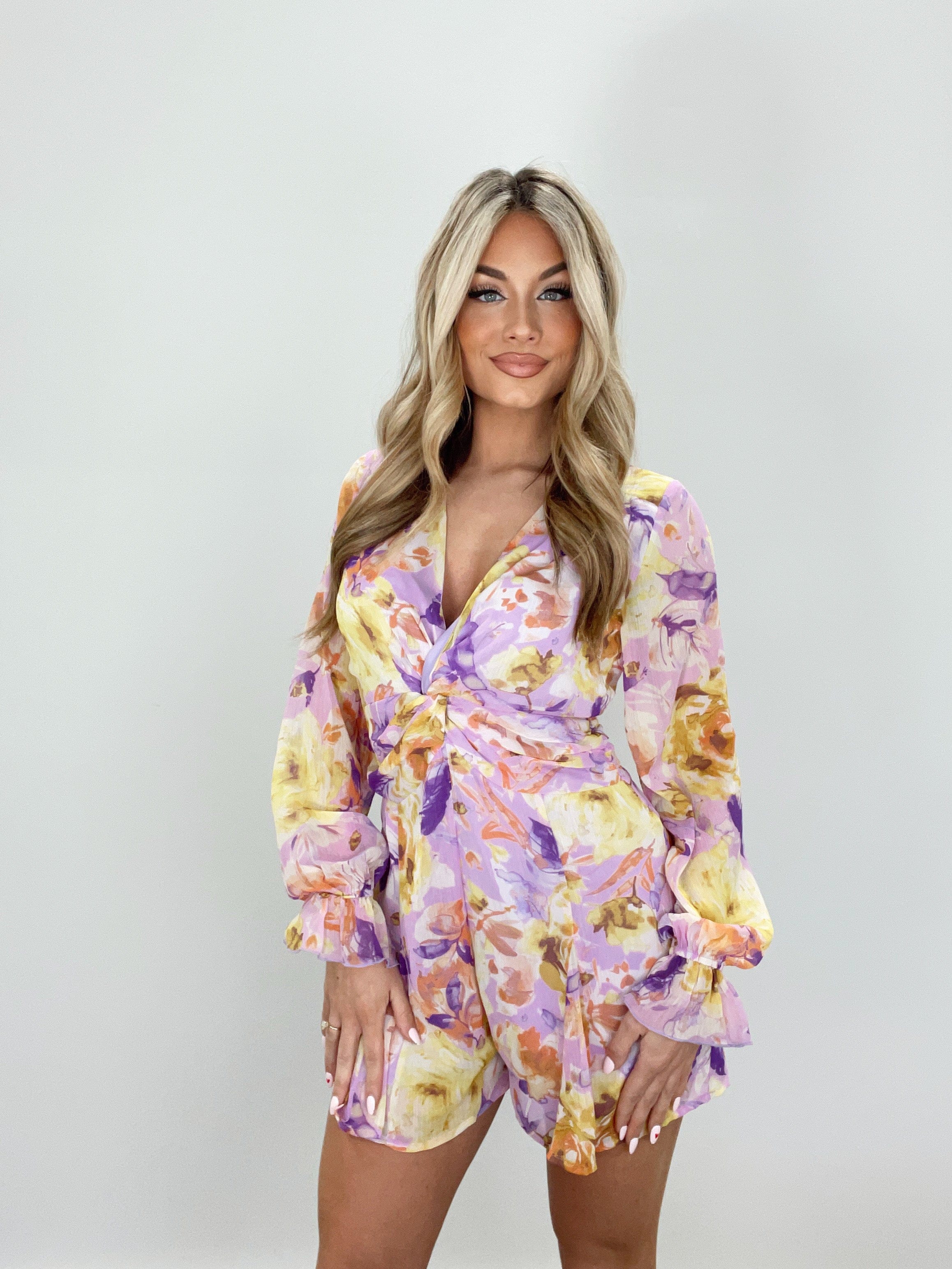 Golden Lilac Romper