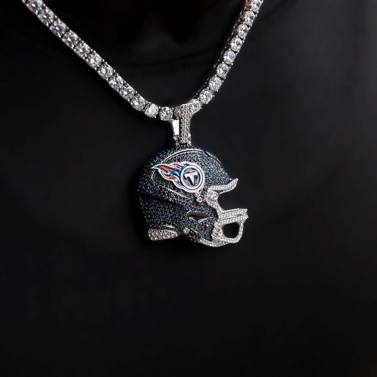 Official NFL 2025 Edition Tennessee Titans Helmet Pendant