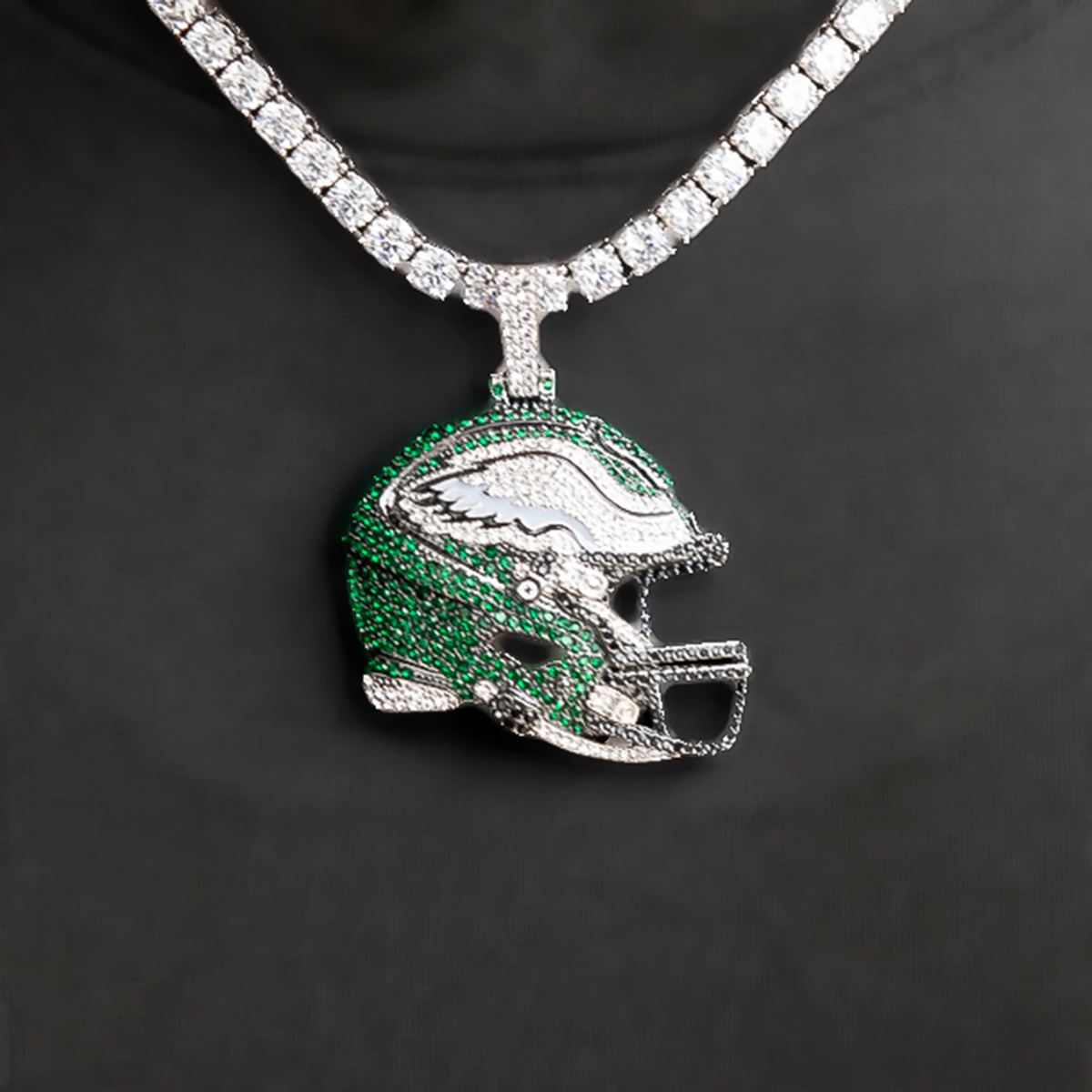 Official NFL 2025 Edition Philadelphia Eagles Helmet Pendant