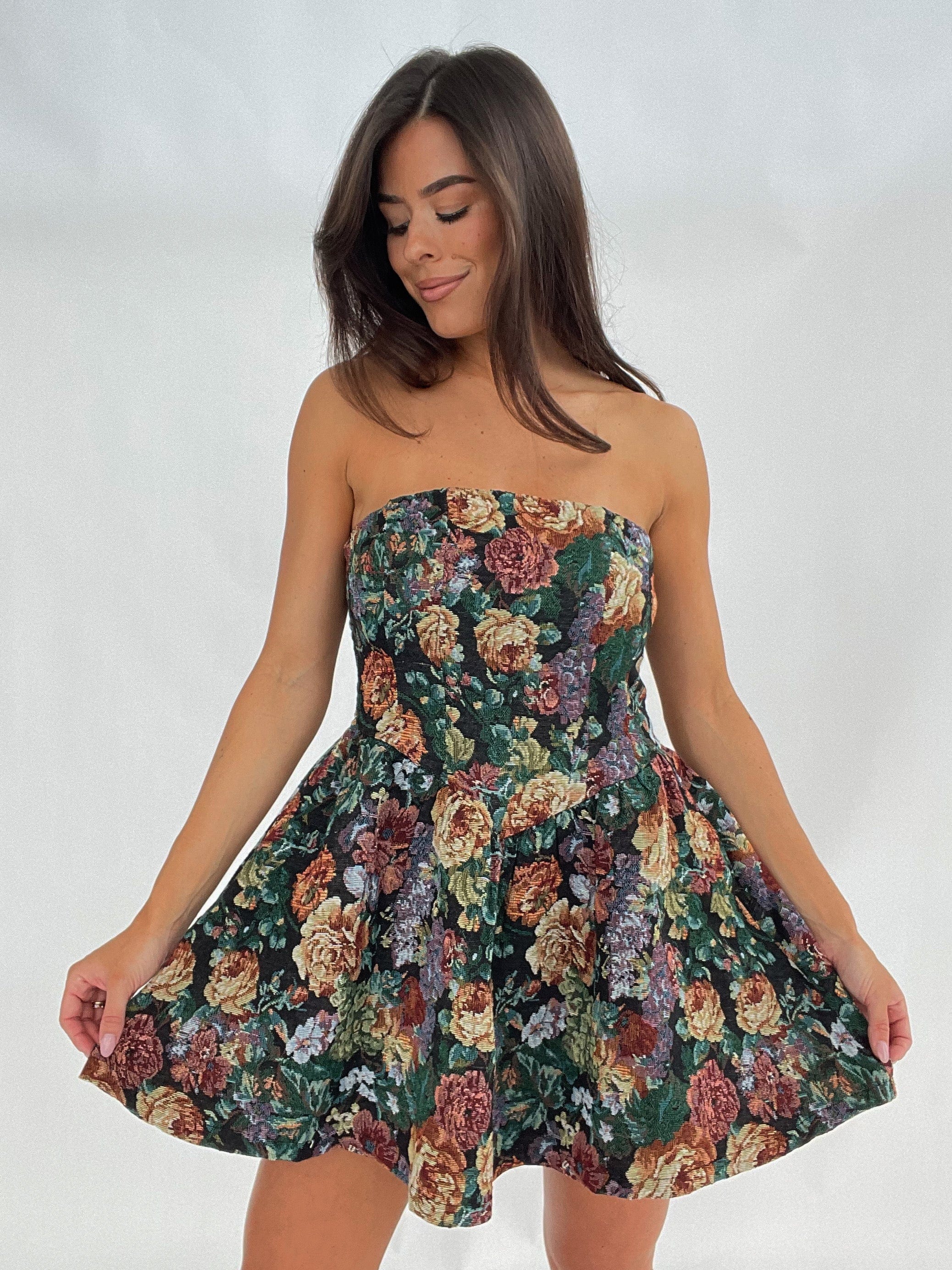 Floral Tapestry Dress