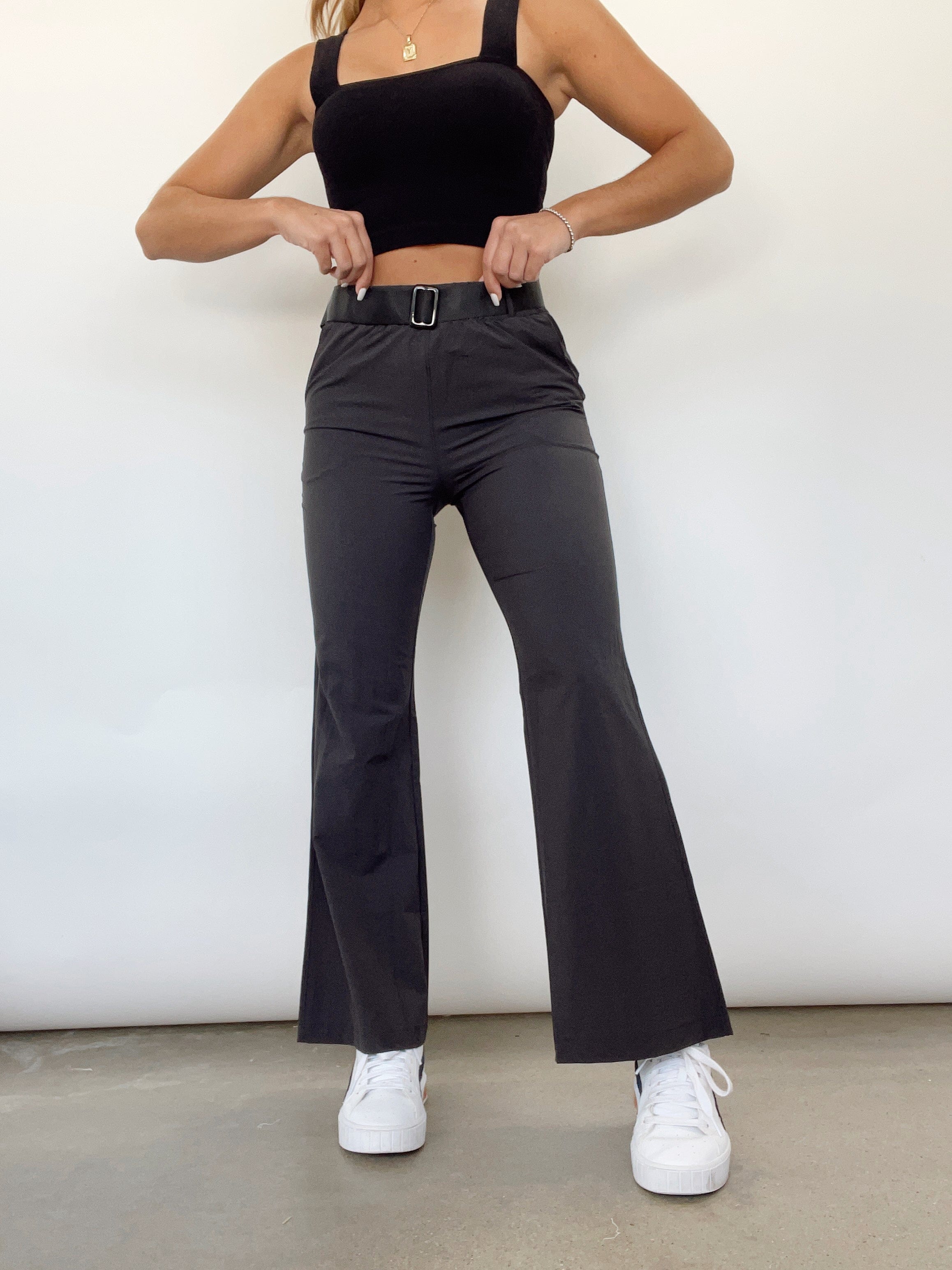 Belted Flare Pant