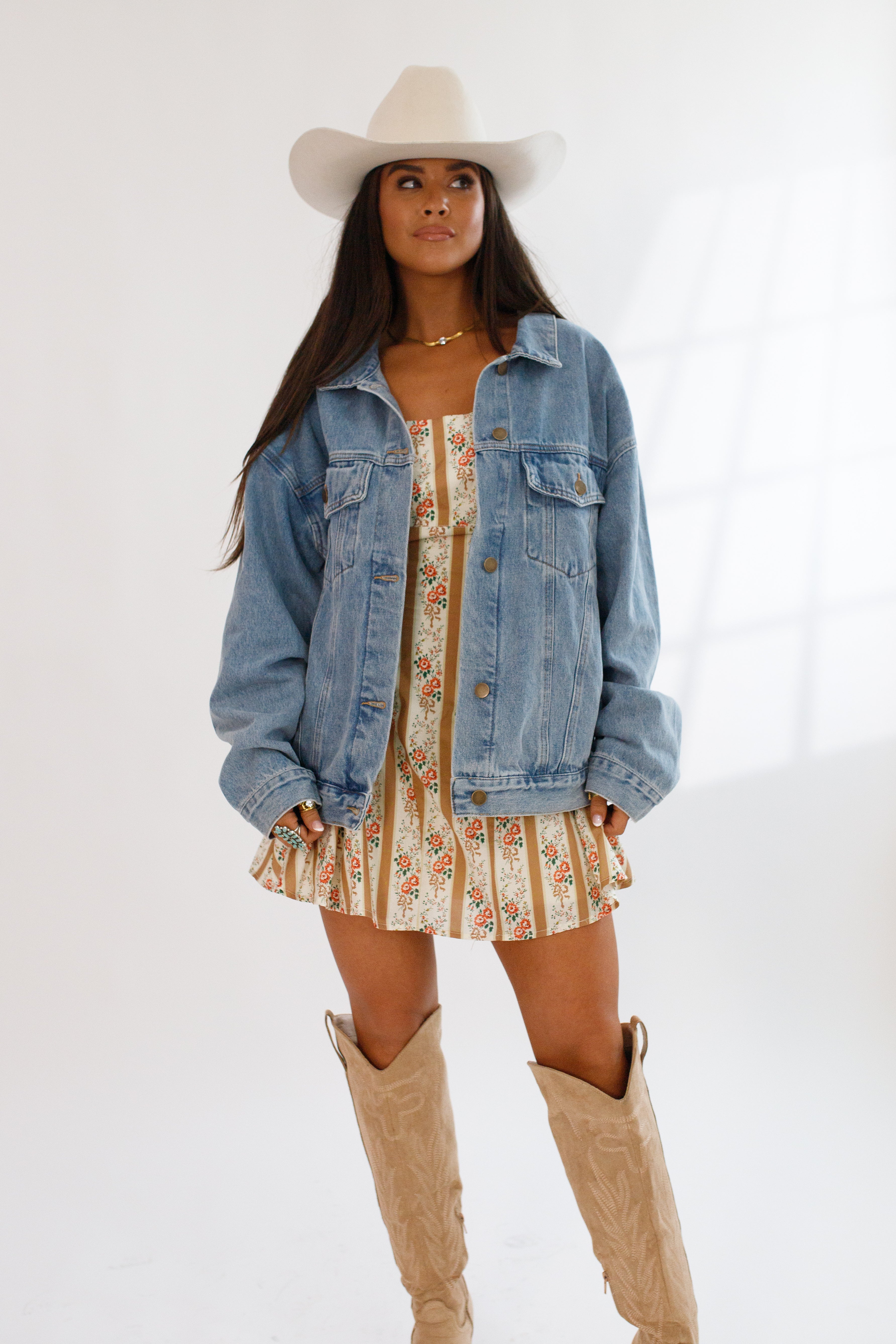 Denim Oversized Claudia Jacket