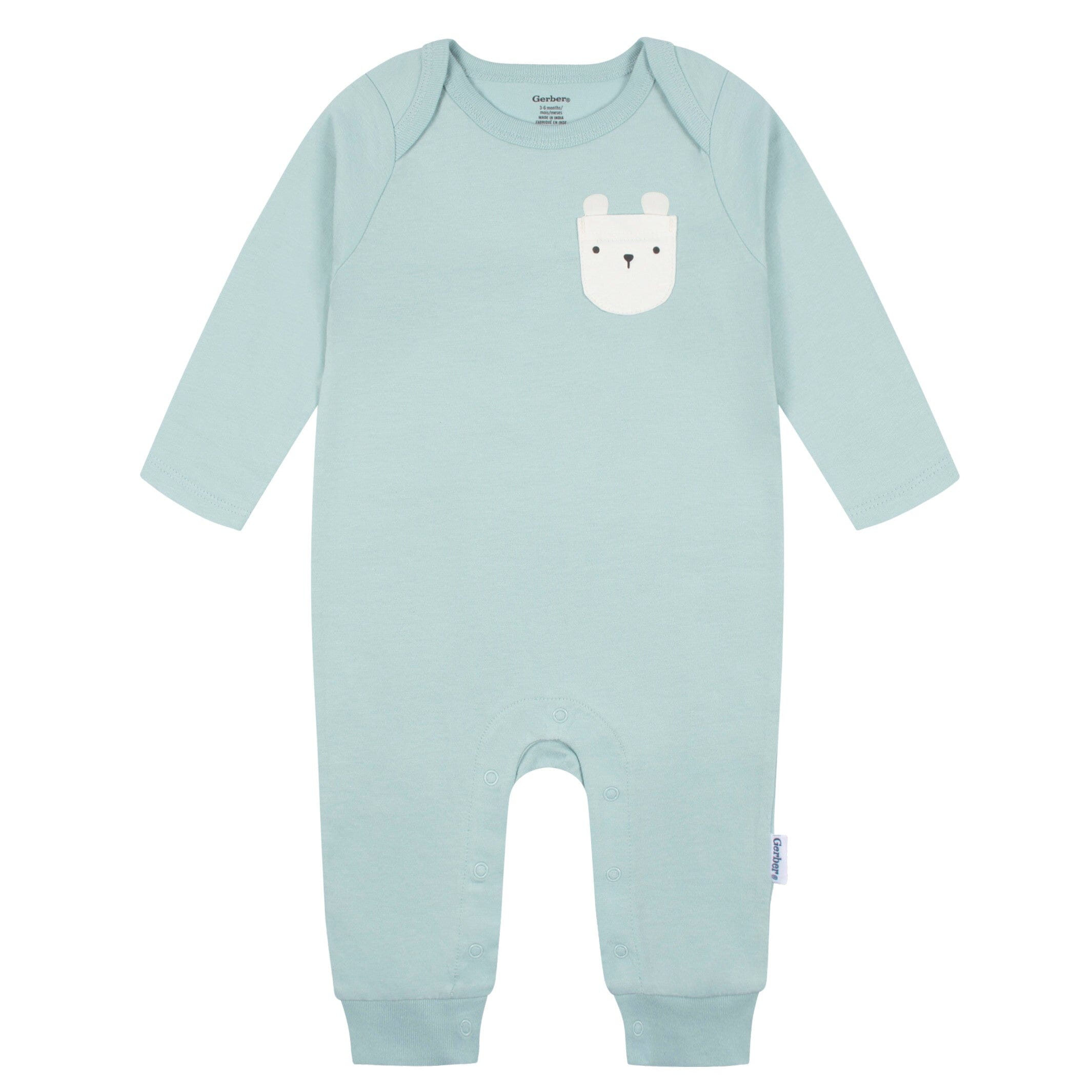 2-Pack Baby Boys Polar Bear Rompers