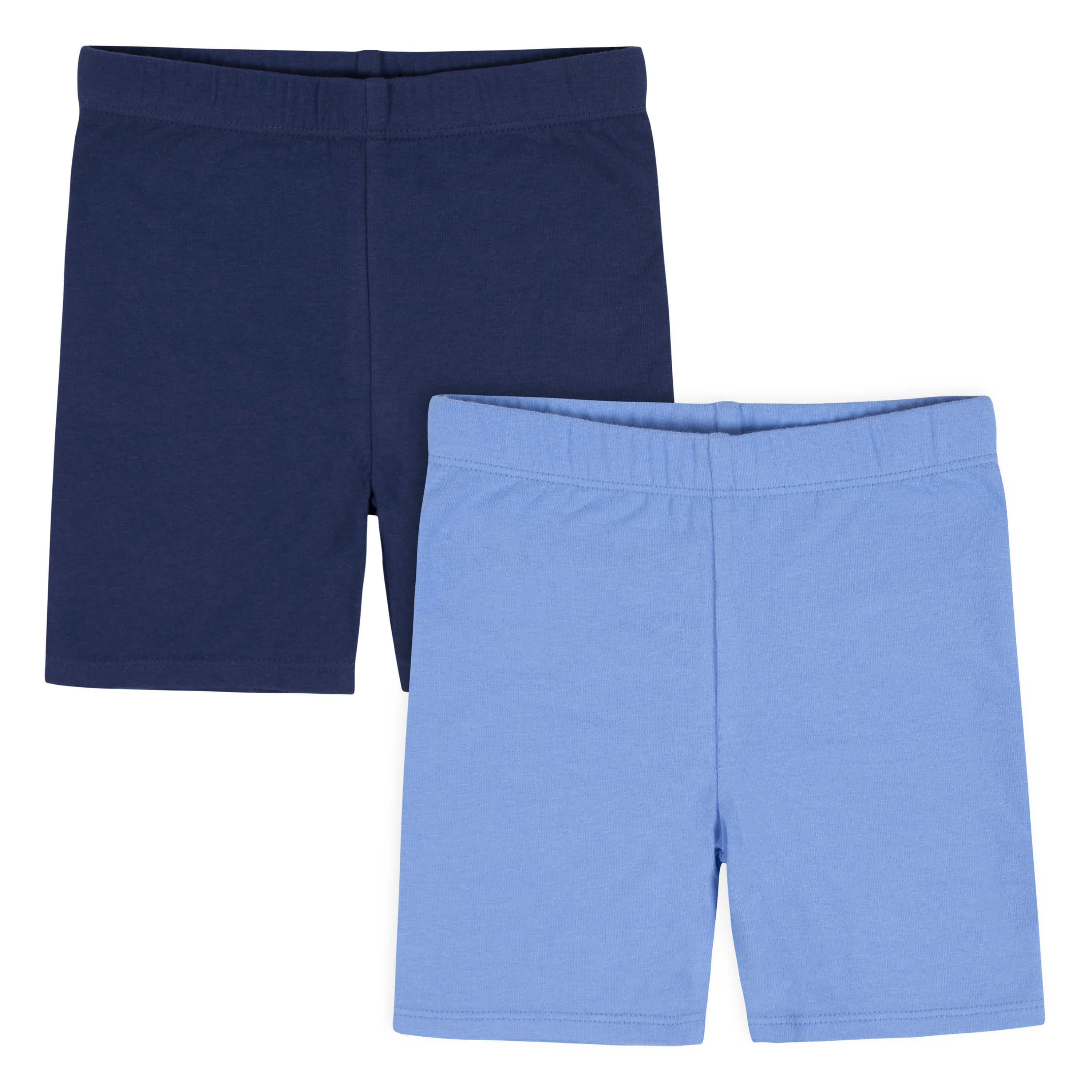 2-Pack Infant & Toddler Girls Blue Pull-On Bike Shorts