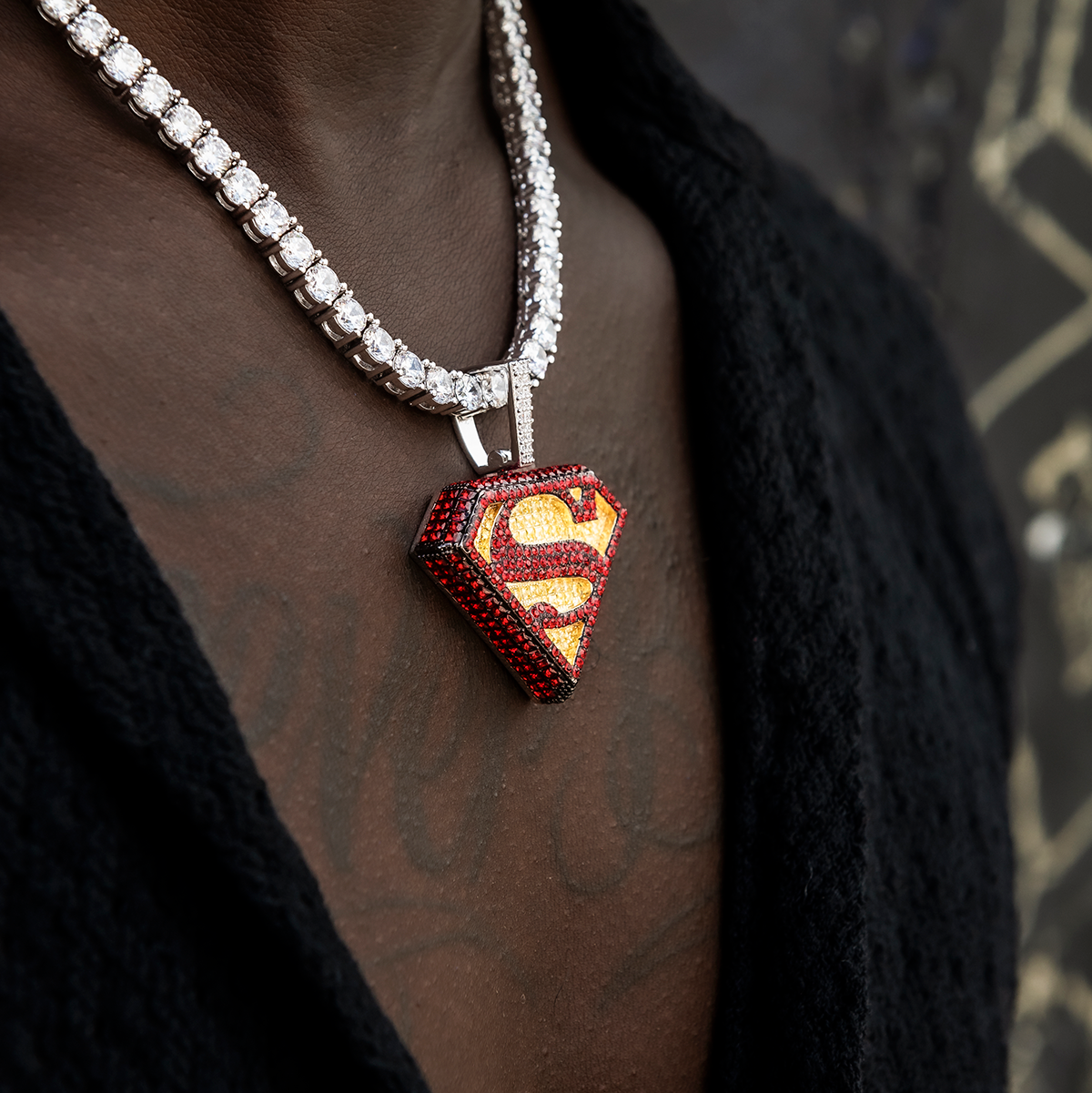 Official DC Comics Superman Logo Pendant