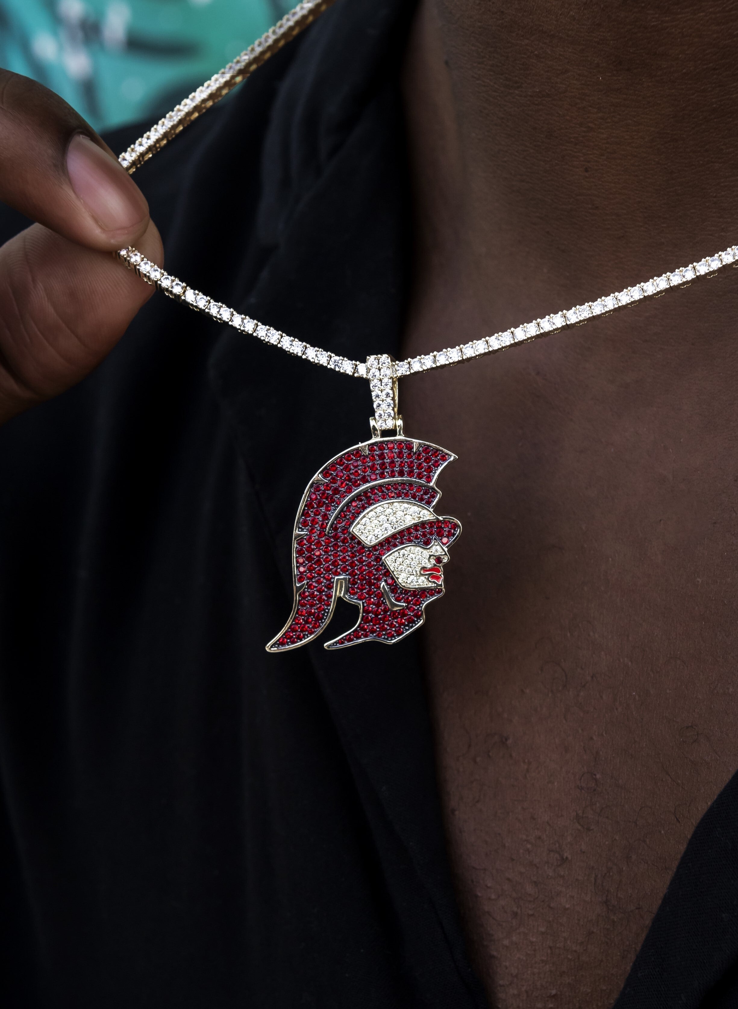 USC Trojans Head Official NCAA Pendant