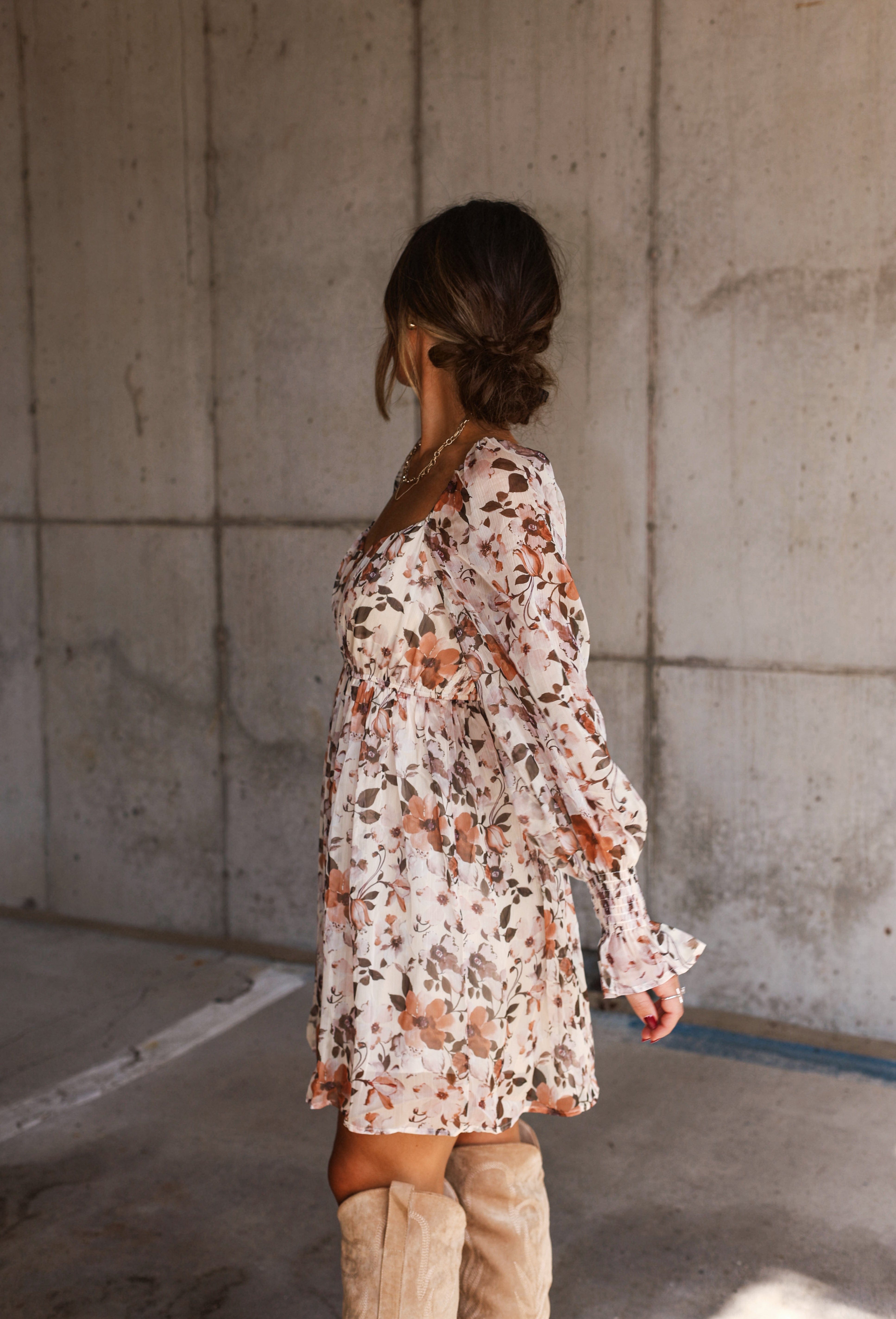 Fall Fate Floral Dress