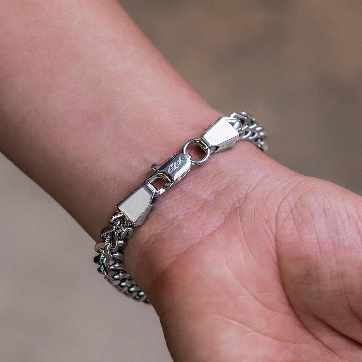 Franco Bracelet in White Gold- 6mm