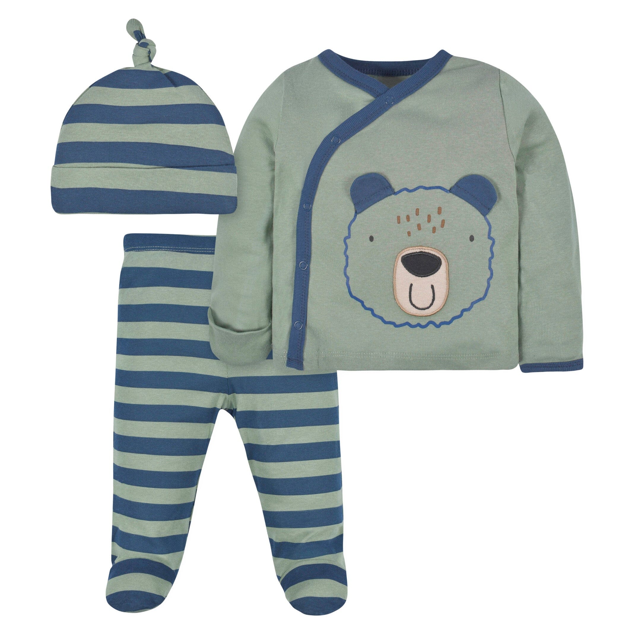 3-Piece Baby Boys Bear Take-Me-Home Set