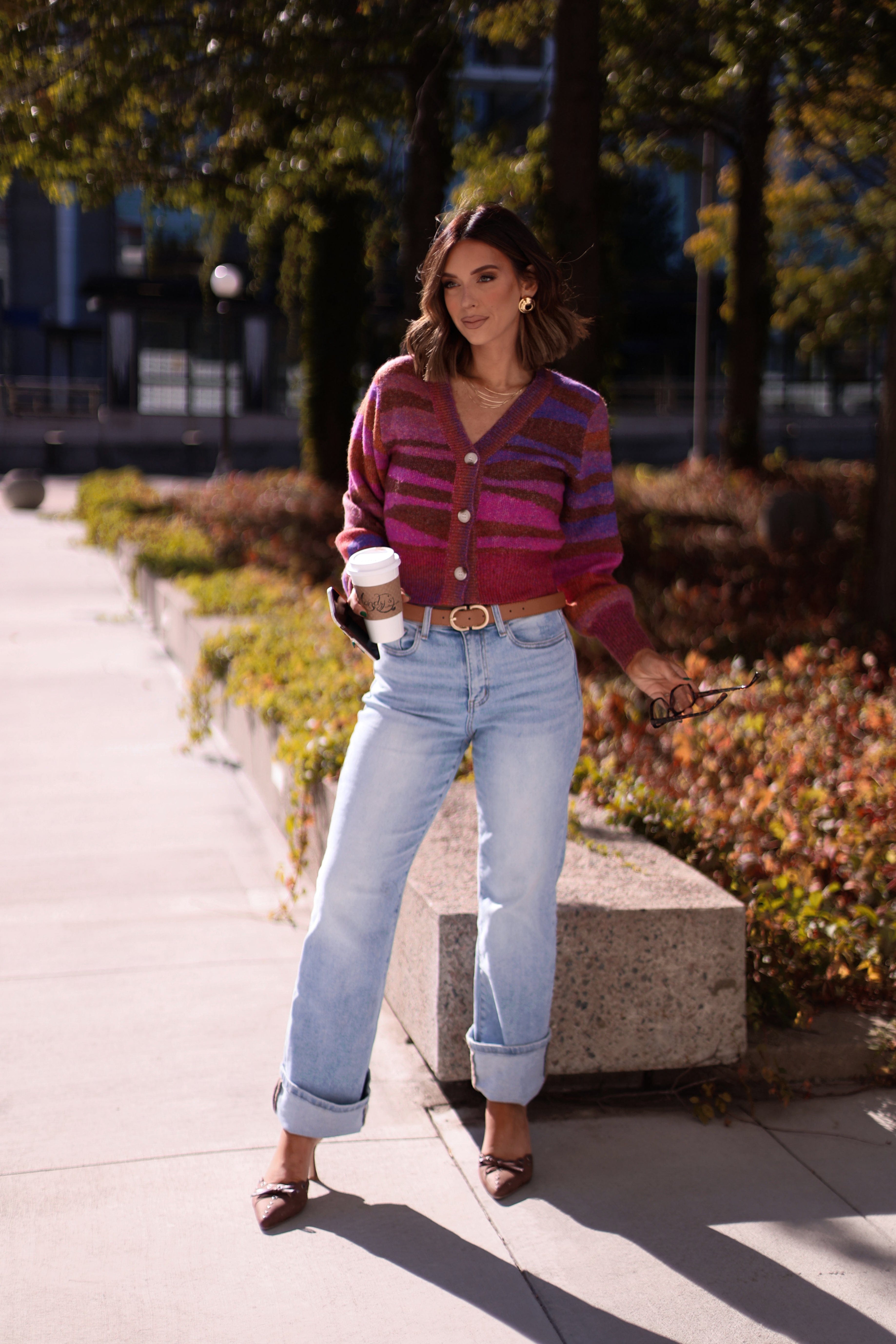 Ombre Zebra Cardigan