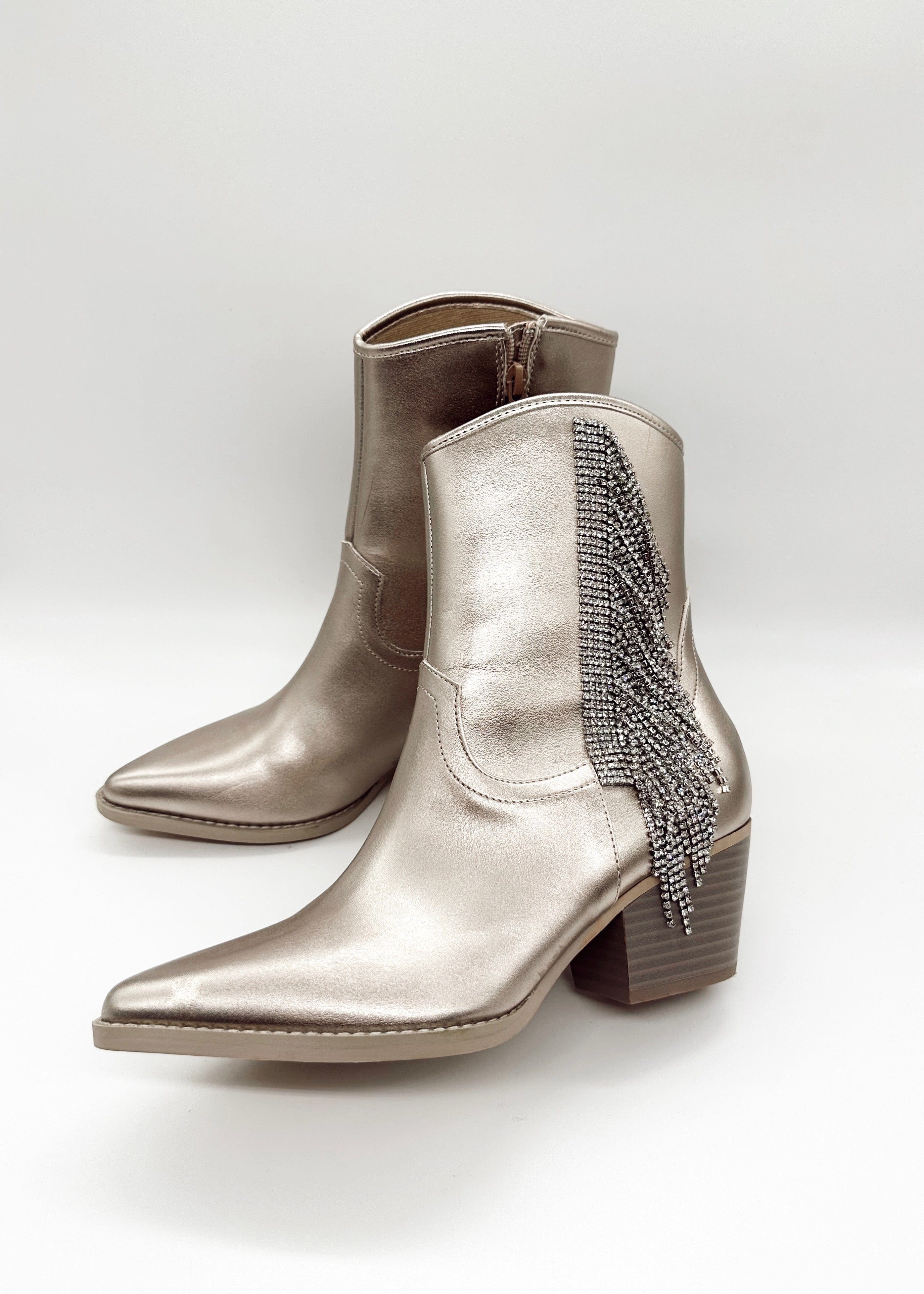 Champagne Glitz And Glam Boot