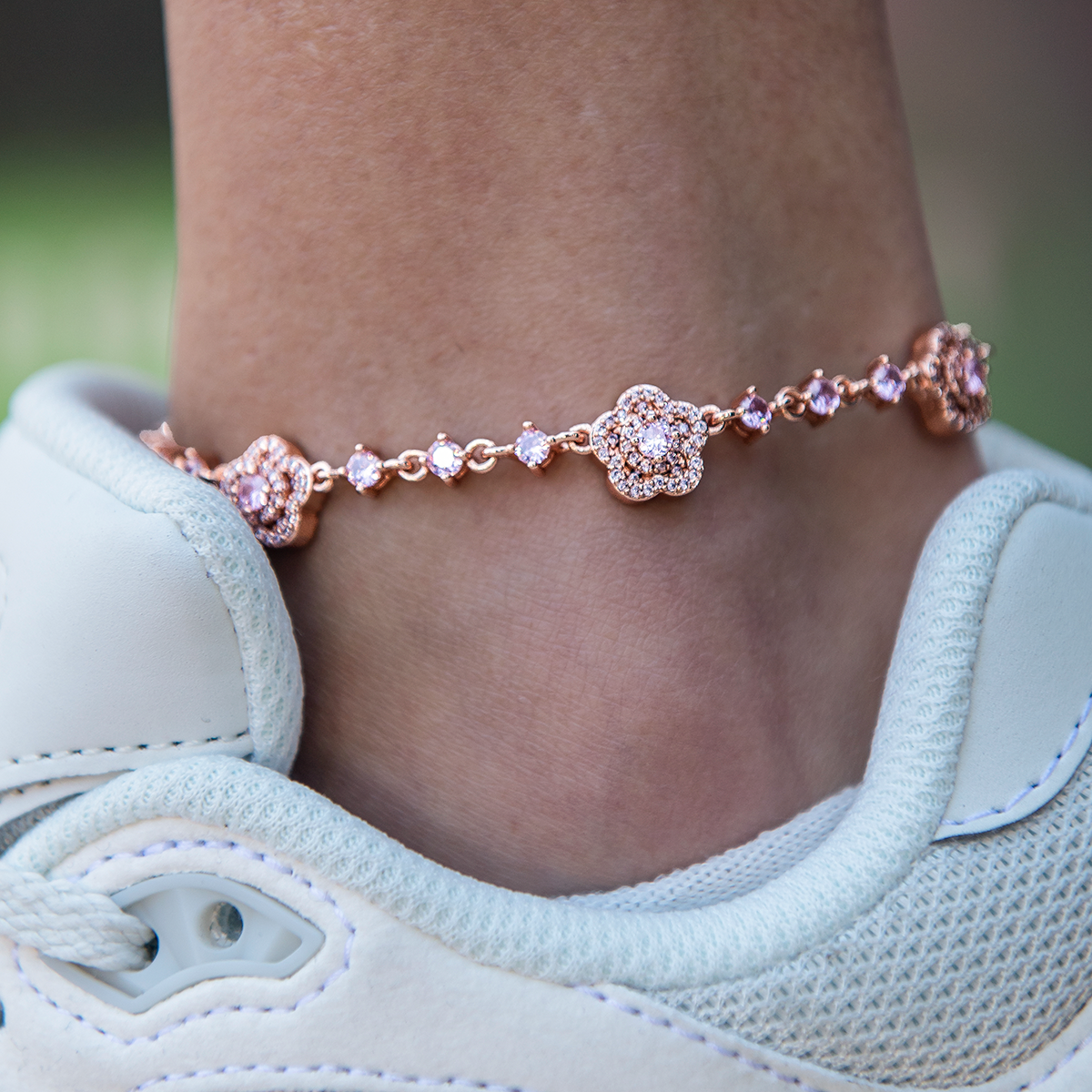 Daisy Anklet in Rose Gold