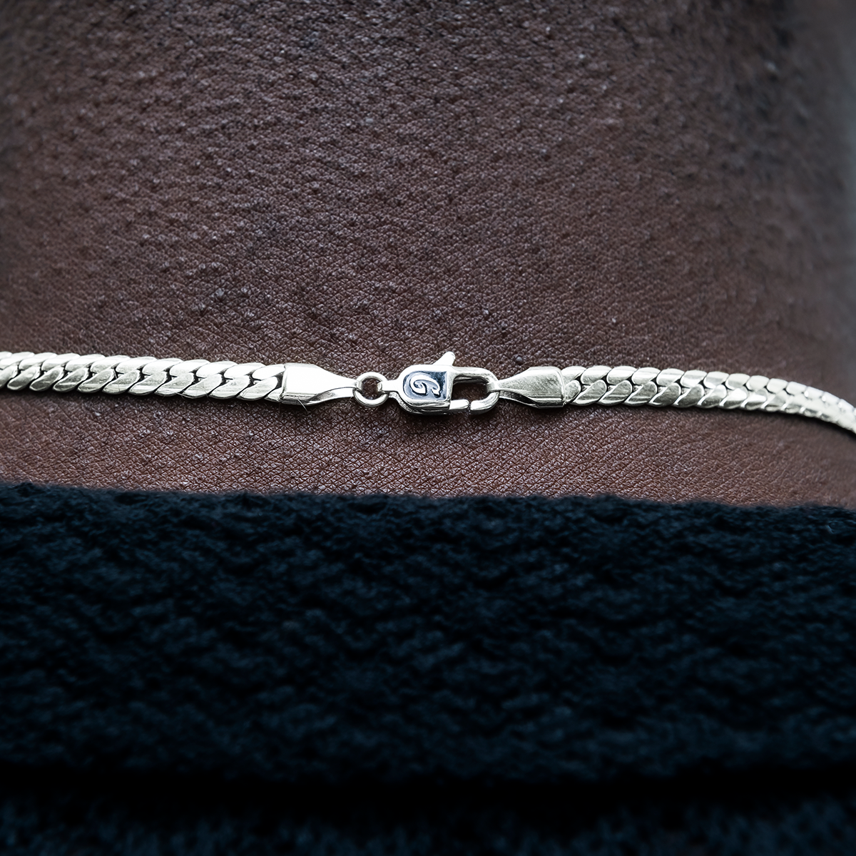 South Beach Cuban Chain in White Gold- 5mm