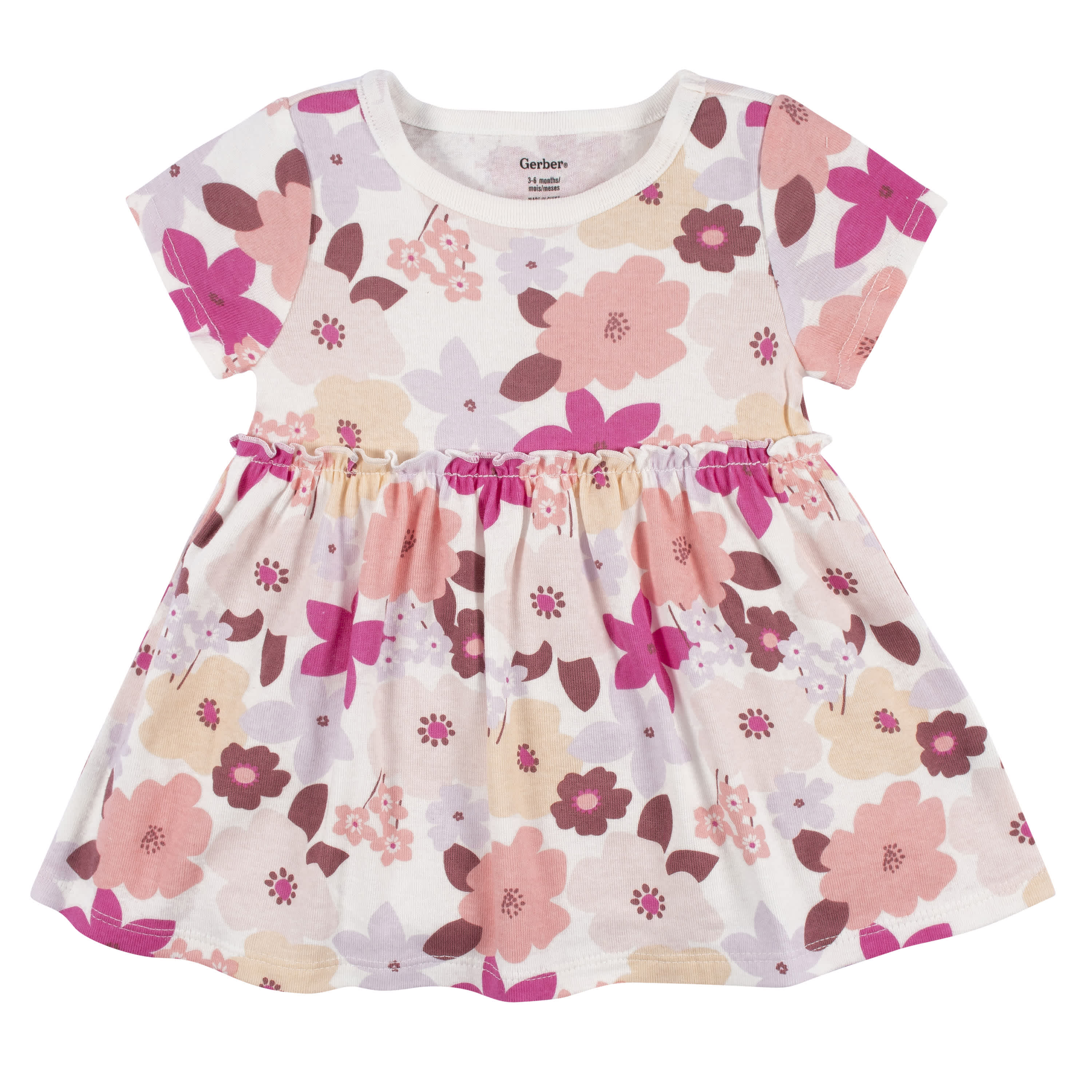 3-Piece Baby & Toddler Girls Cherry Blossom Dress, Diaper Cover & Headband Set