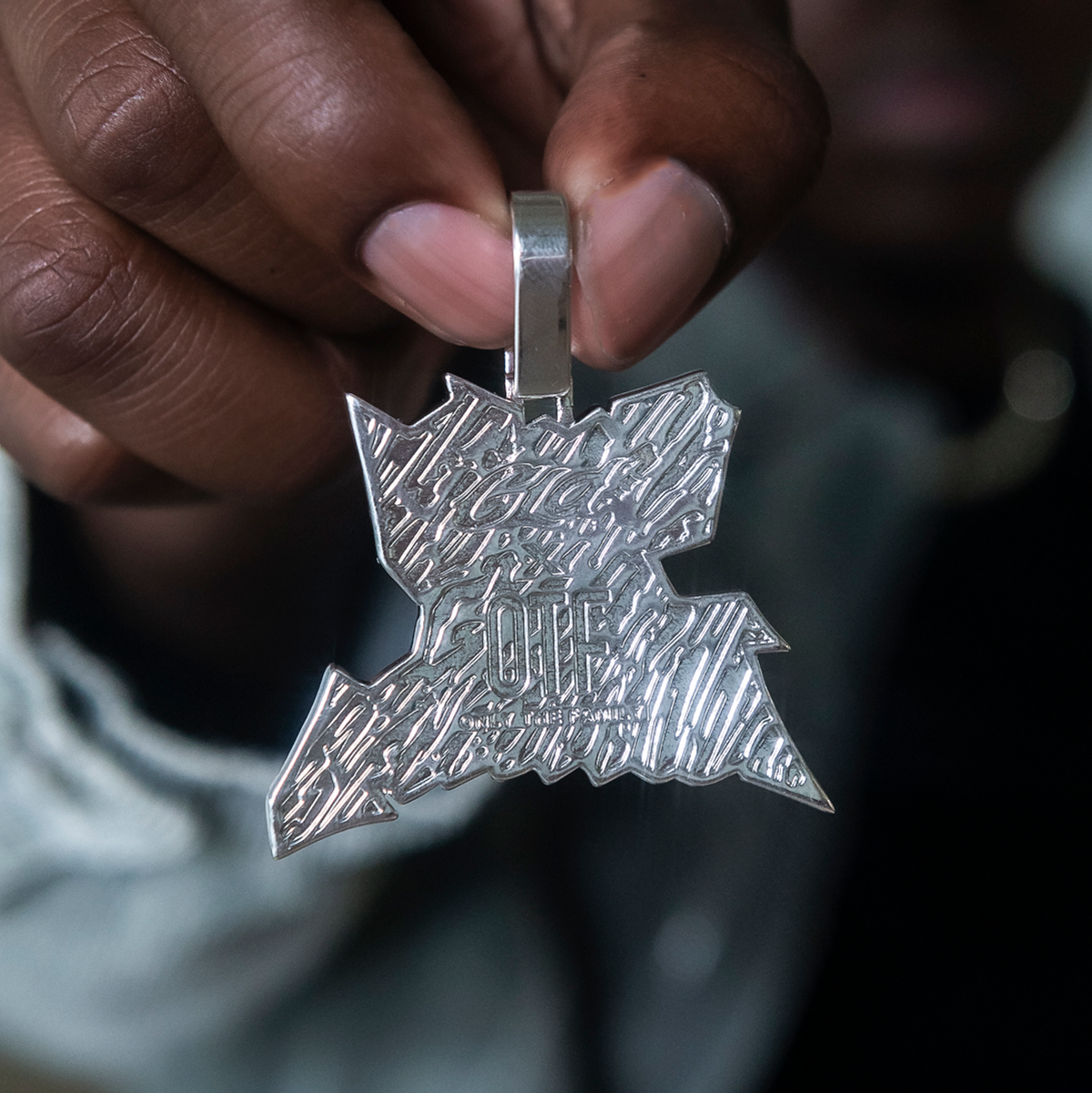 14k Solid Gold Lil Durk Only The Family Pendant