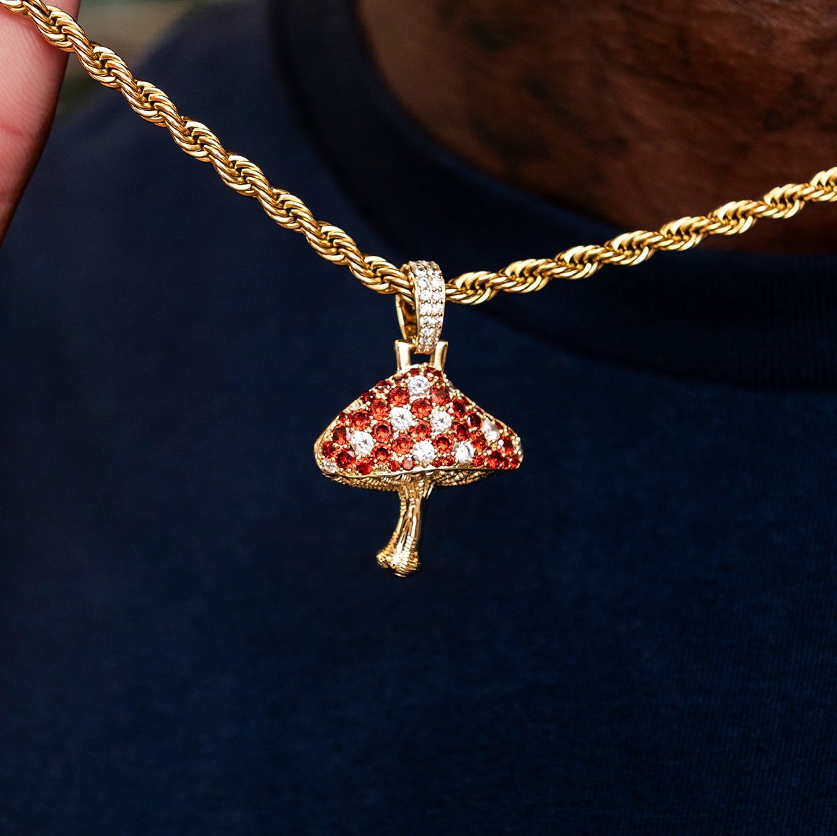 Iced Mushroom Pendant