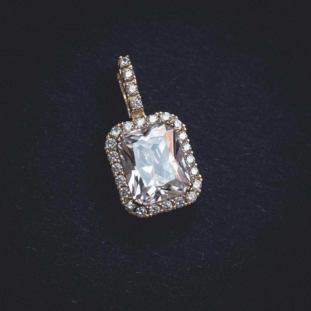 Micro Diamond Stone Pendant