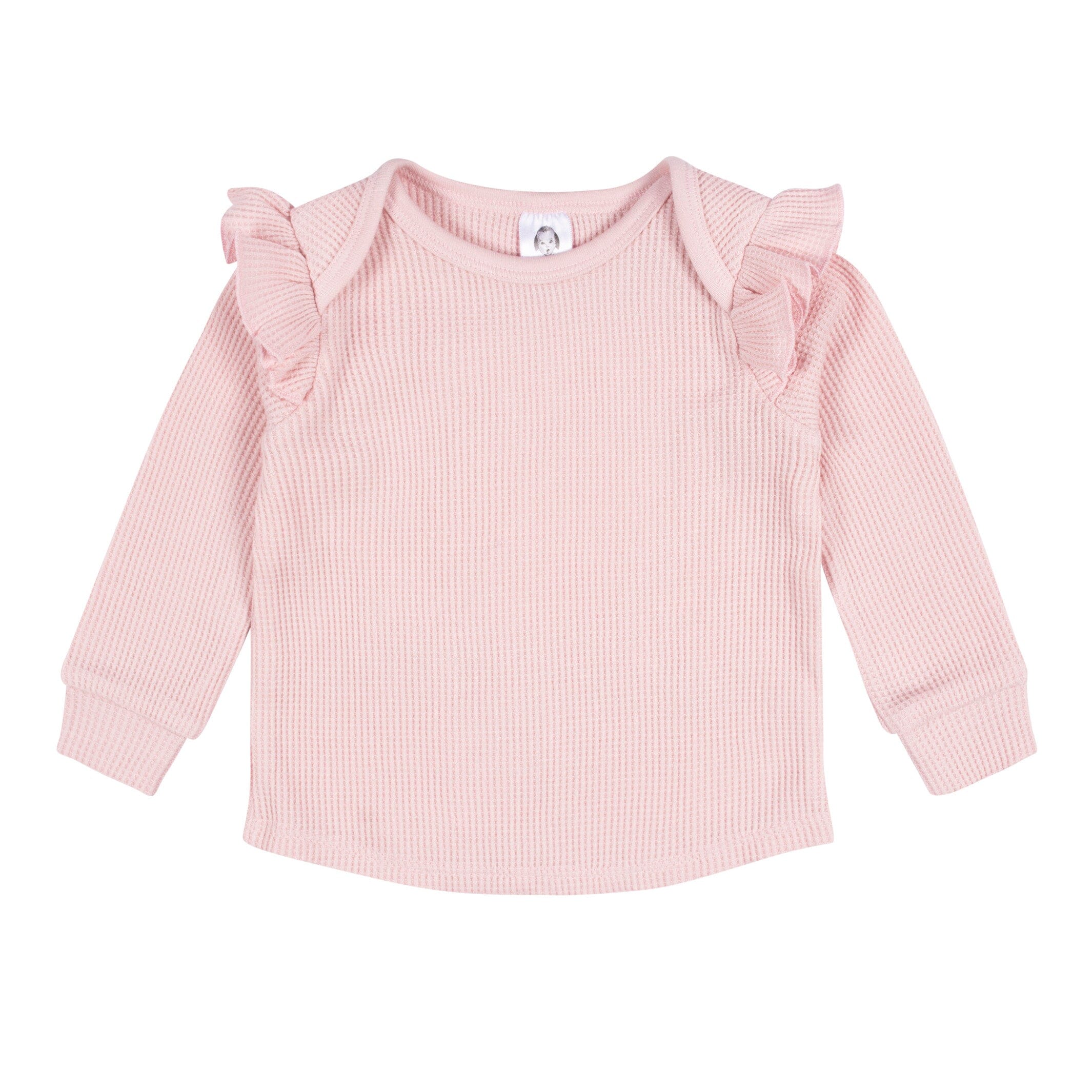 2-Piece Baby Girls Pink Top & Jogger Set