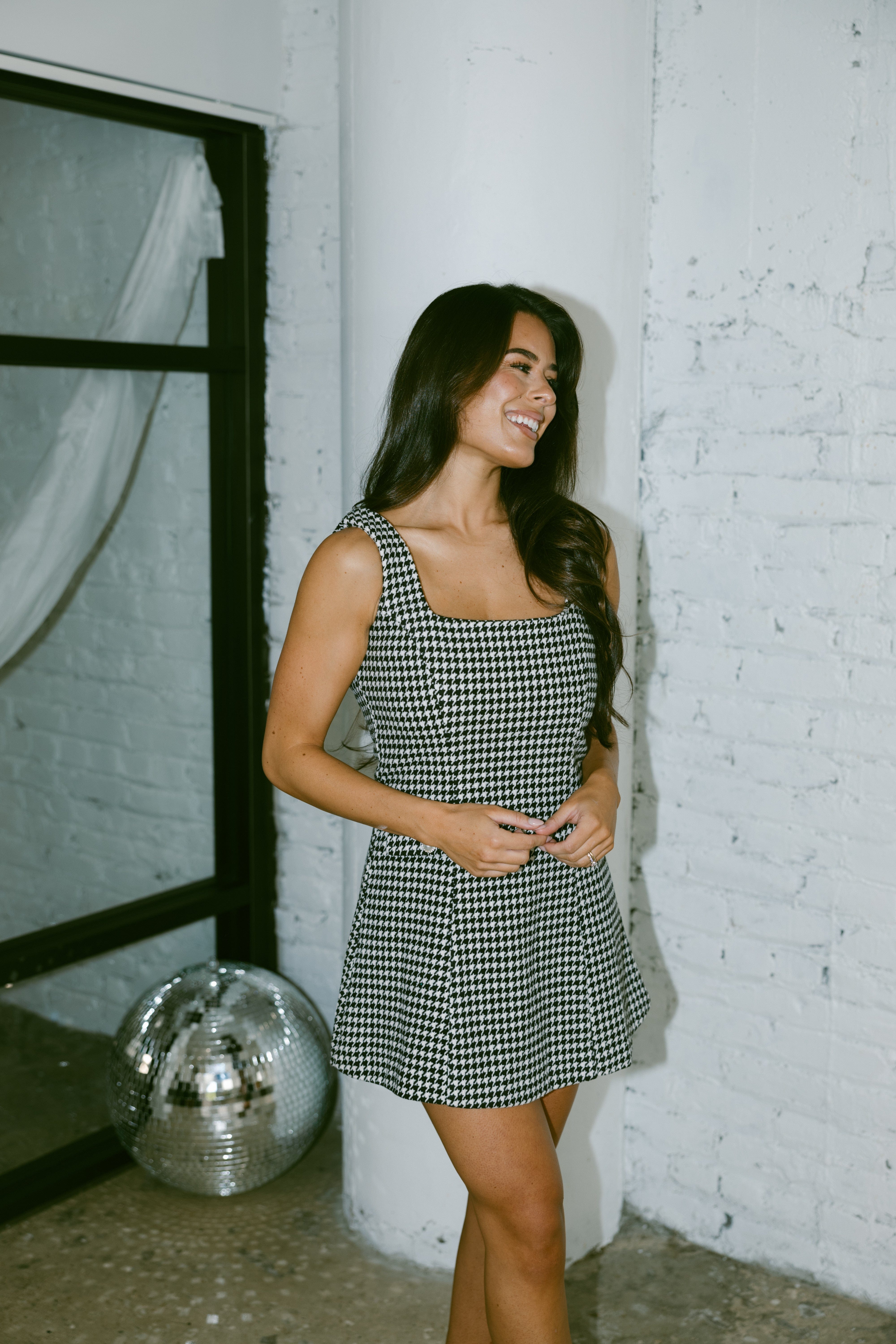 Houndstooth Holiday Dress