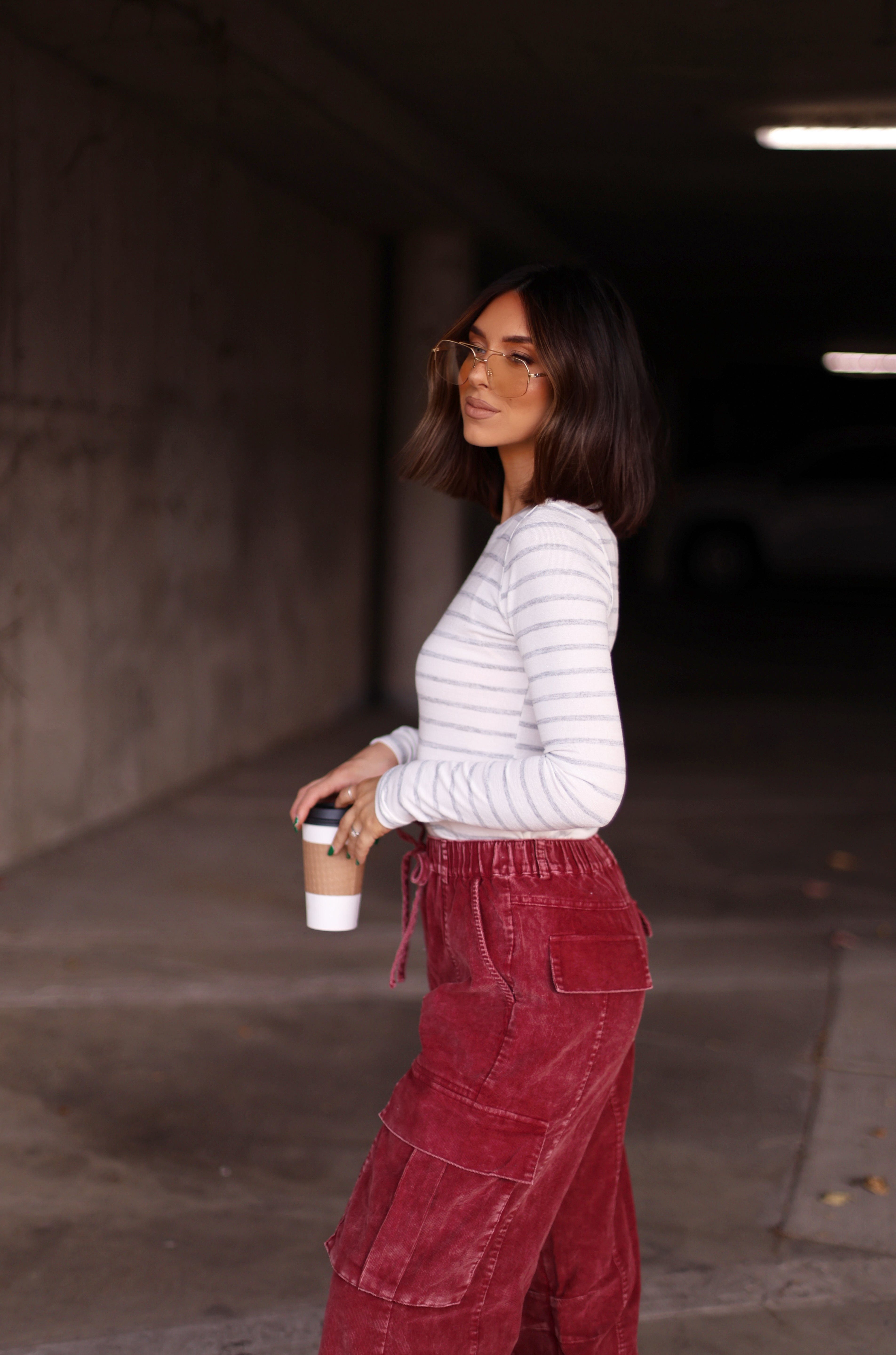 Striped Crew Neck Top