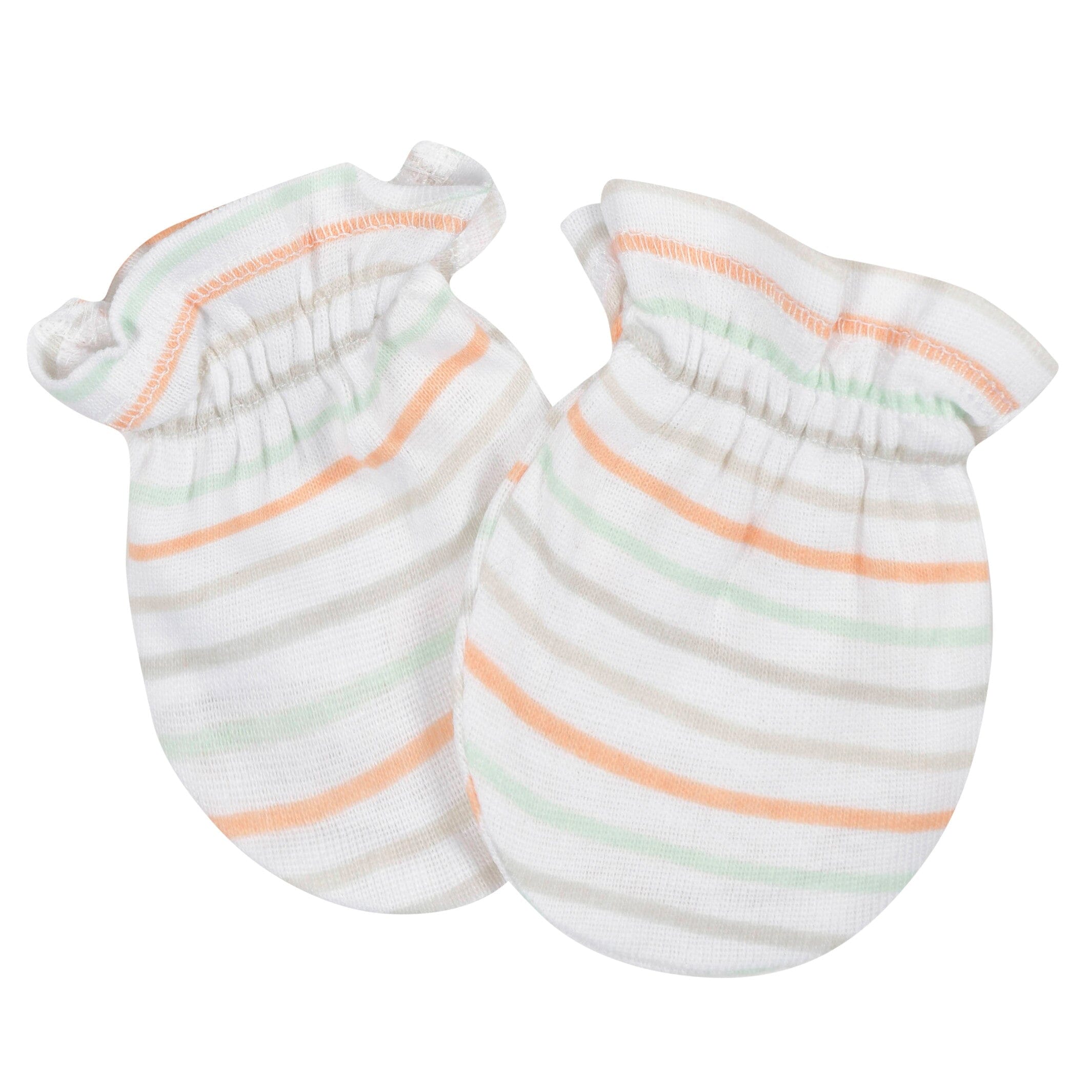 3-Pack Baby Neutral Vegetables No Scratch Mittens