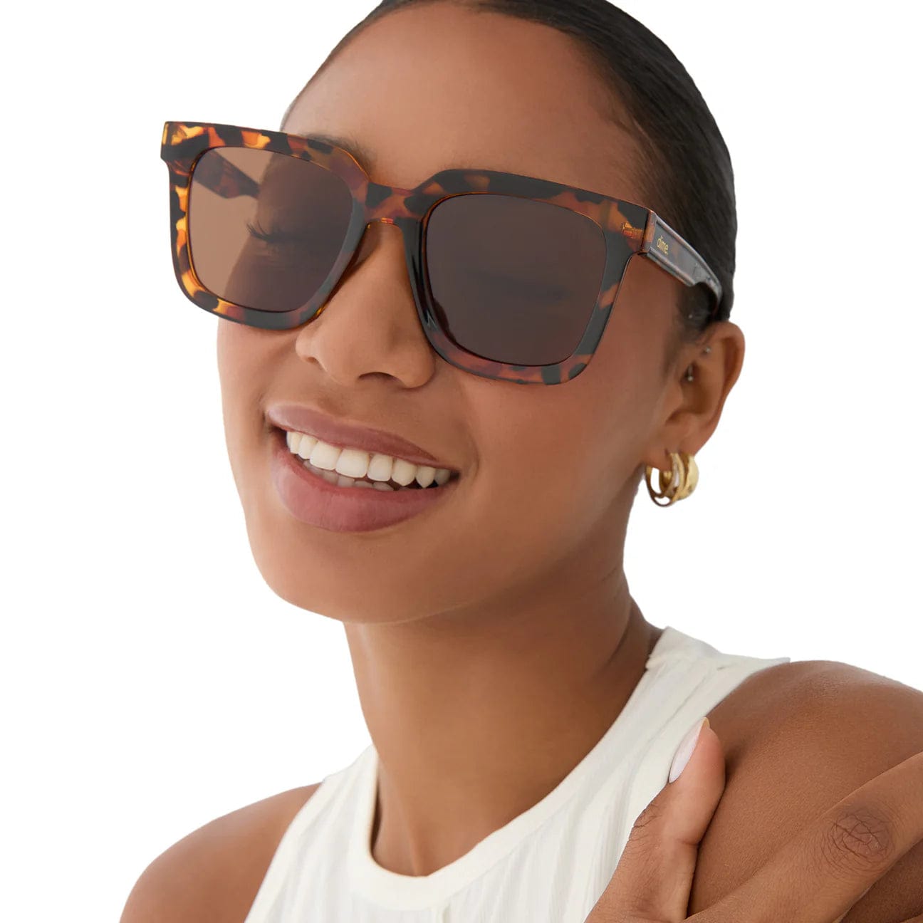 Brown Tortoise Square Sunglasses