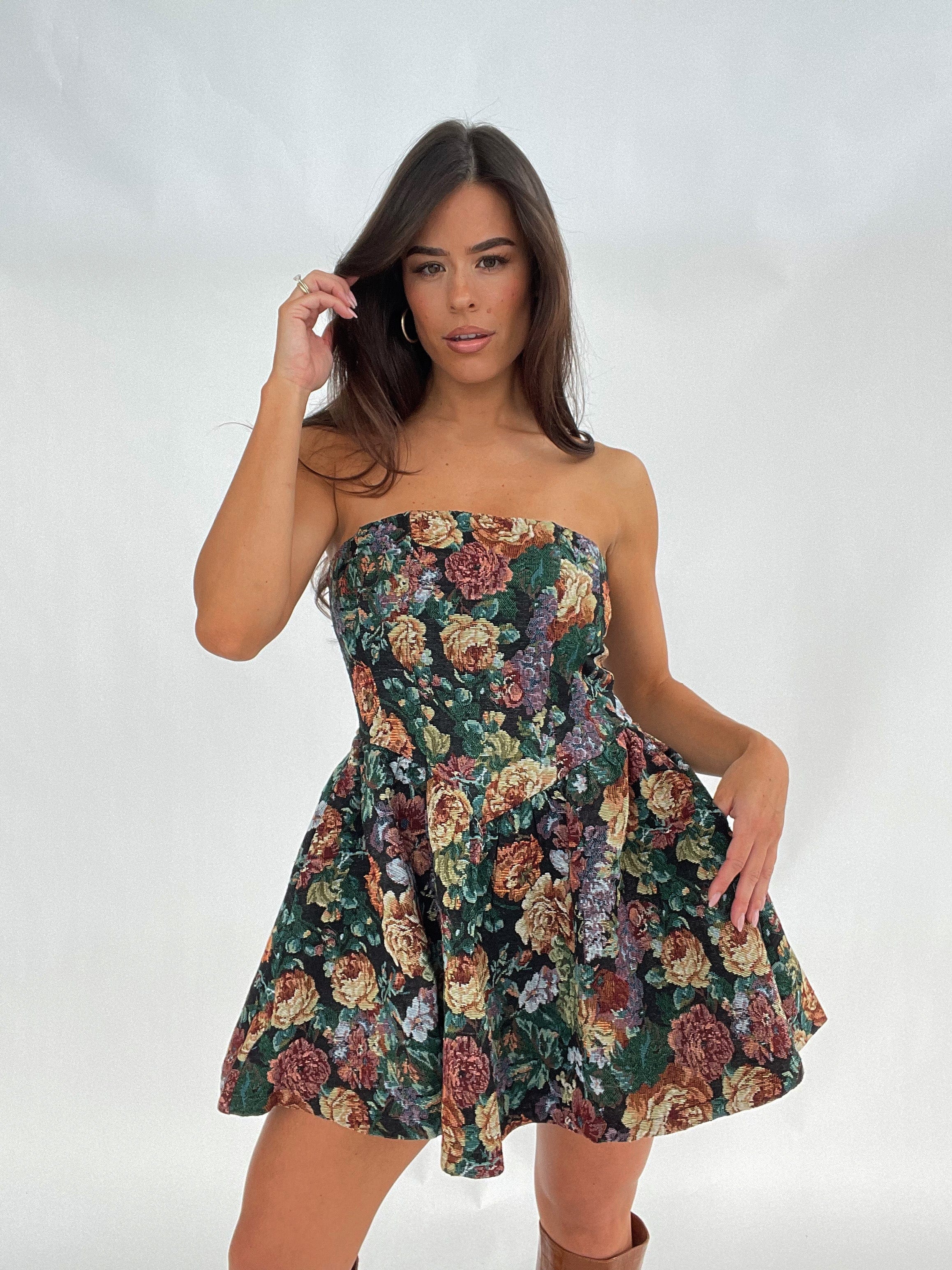 Floral Tapestry Dress