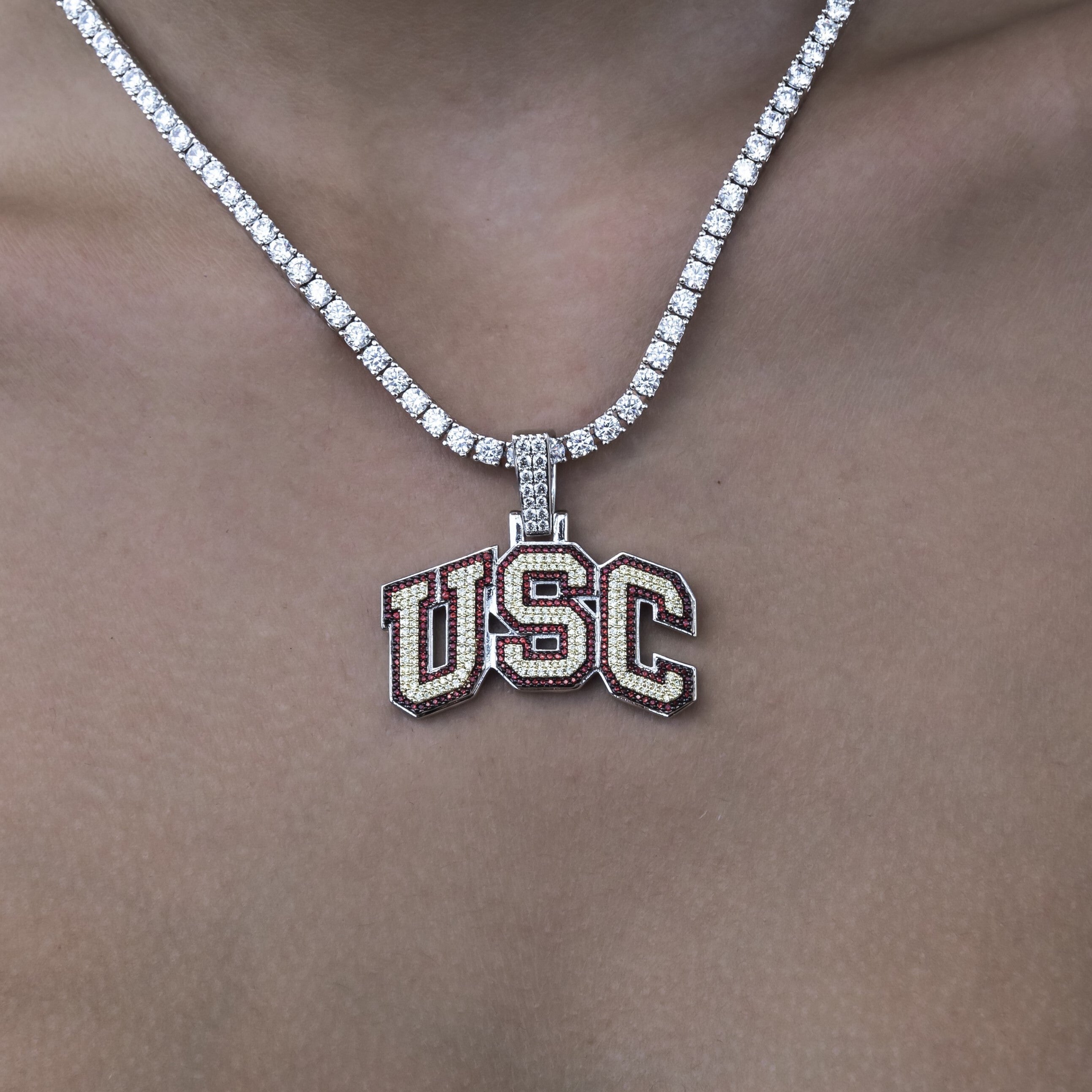 USC Trojans Logo Official NCAA Pendant