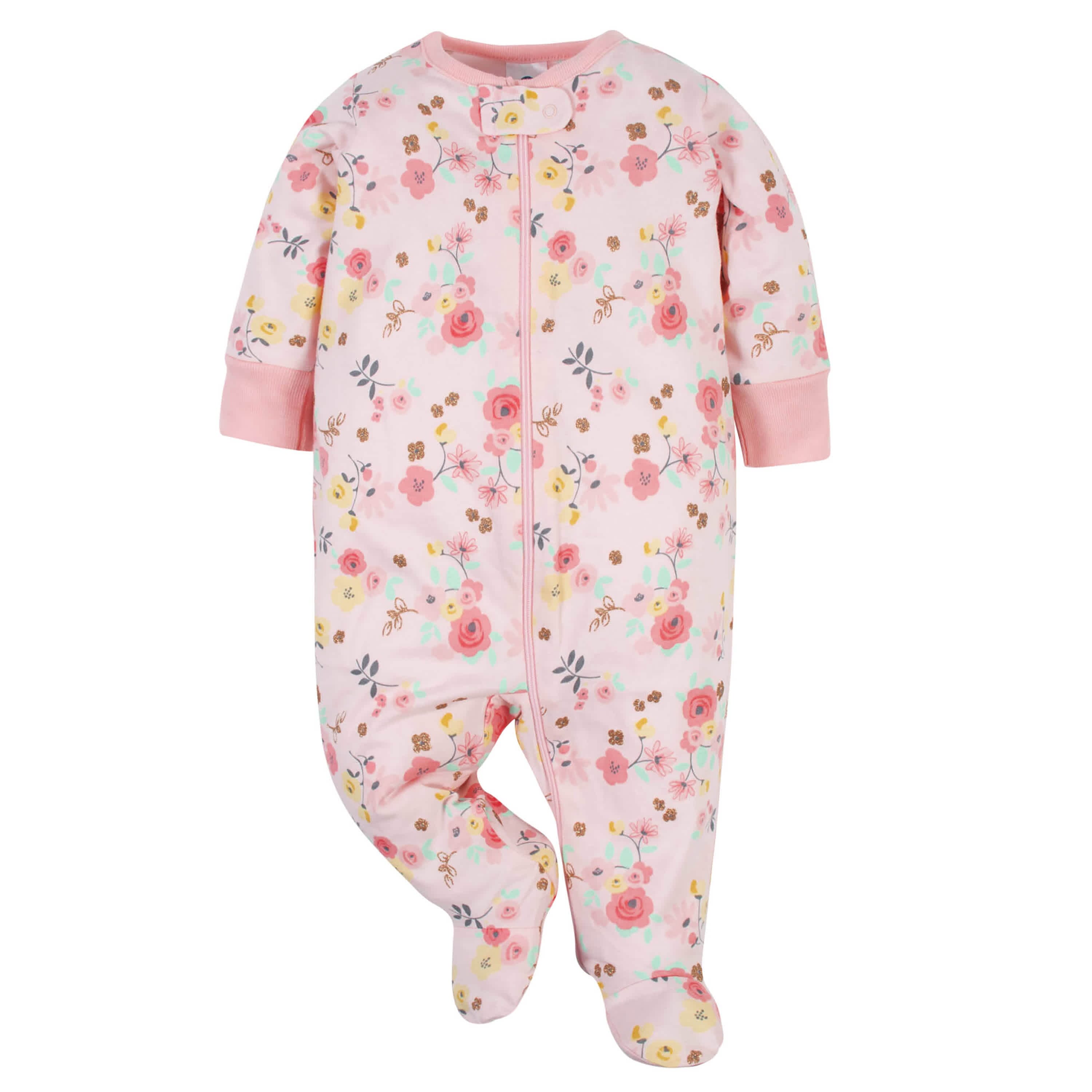 4-Pack Baby Girls Love You & Garden Floral Sleep 'N Plays