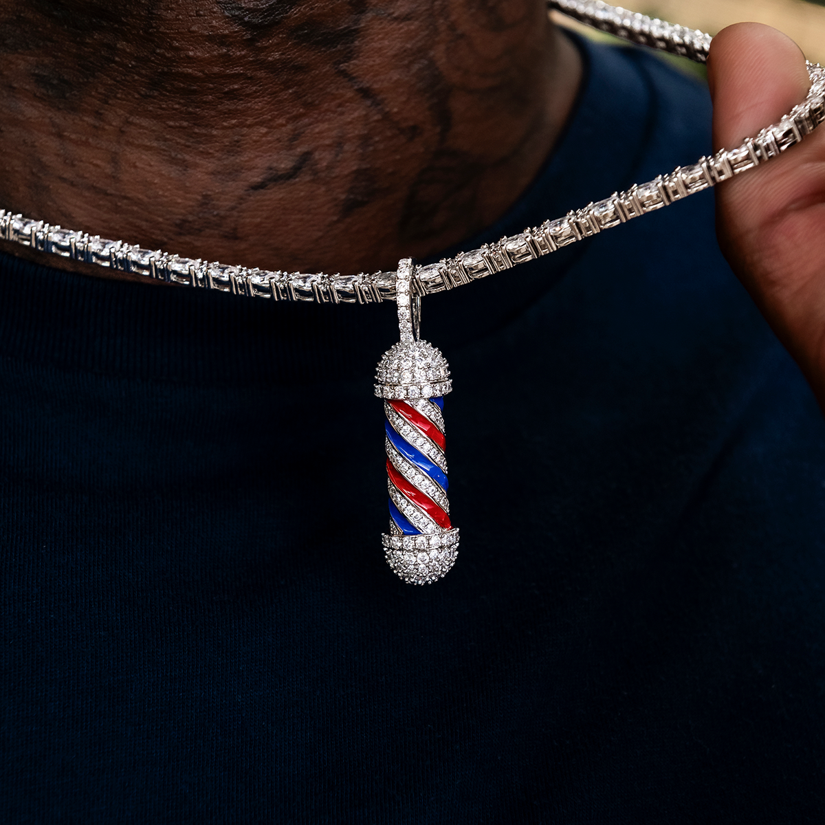 Barber Pole Pendant