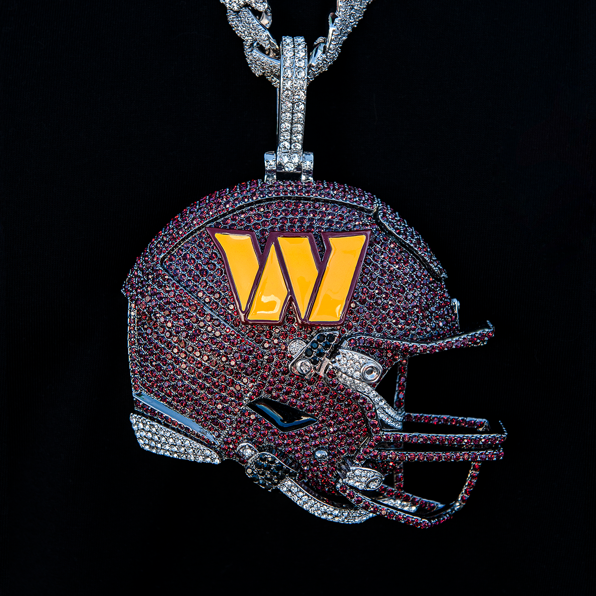 Giant Washington Commanders Official NFL Helmet Pendant