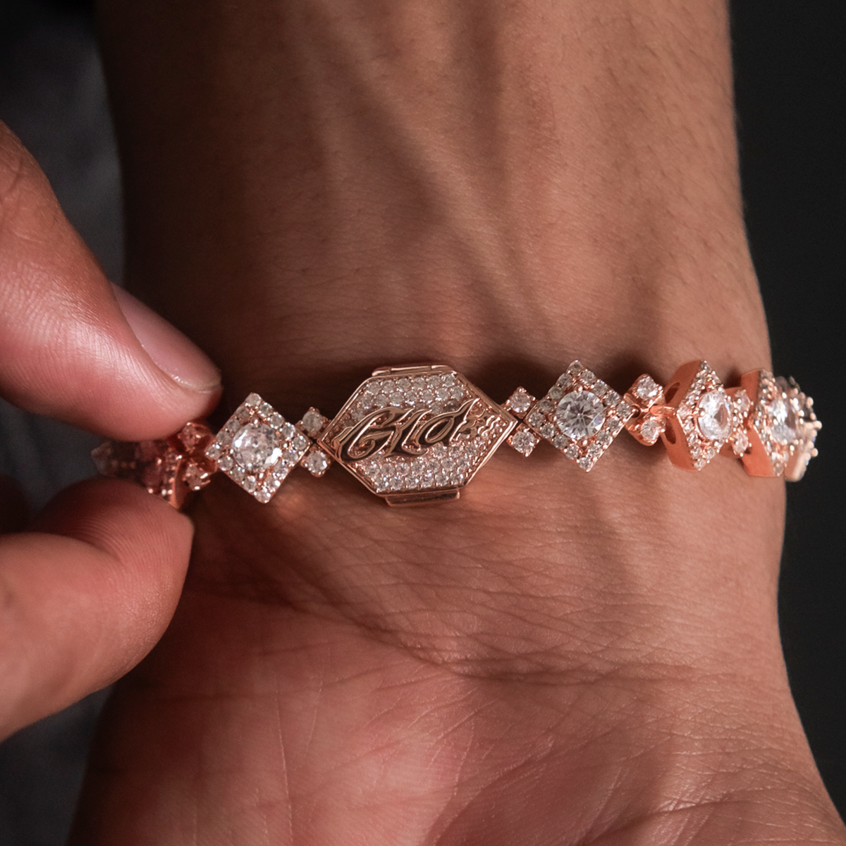 Cloister Link Bracelet in Rose Gold