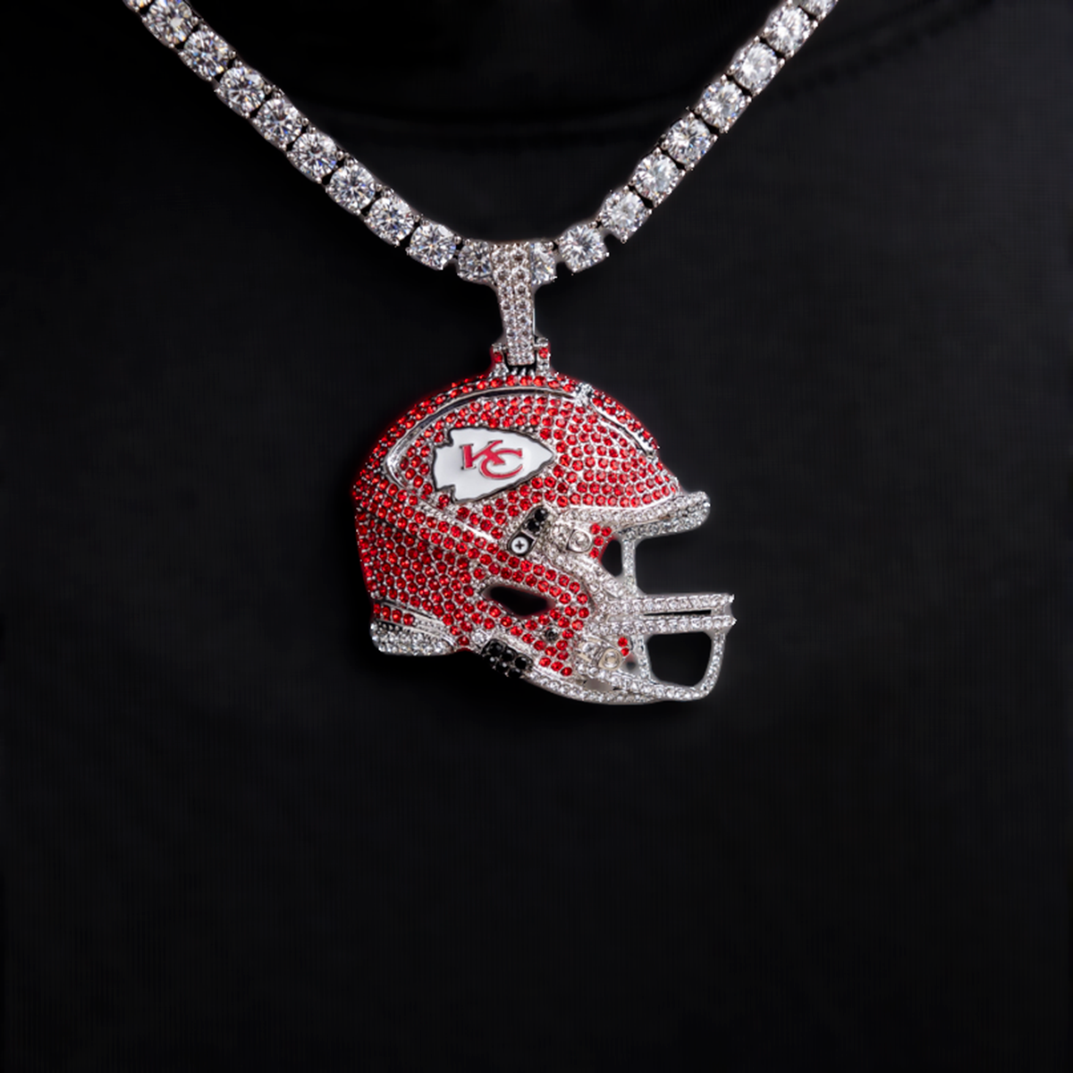 Official NFL 2025 Edition Kansas City Chiefs Helmet Pendant