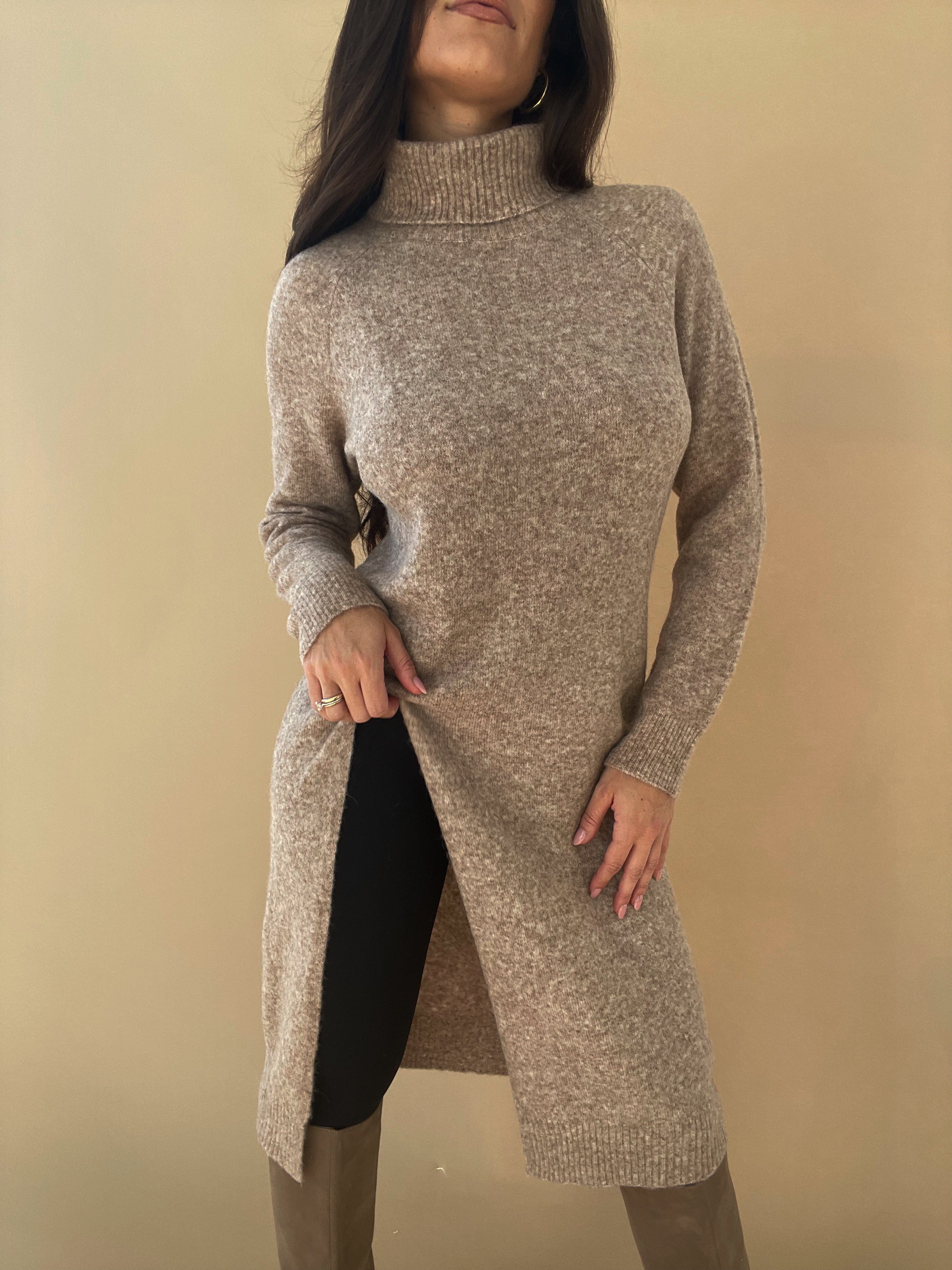 Turtle Neck Long Sweater Top