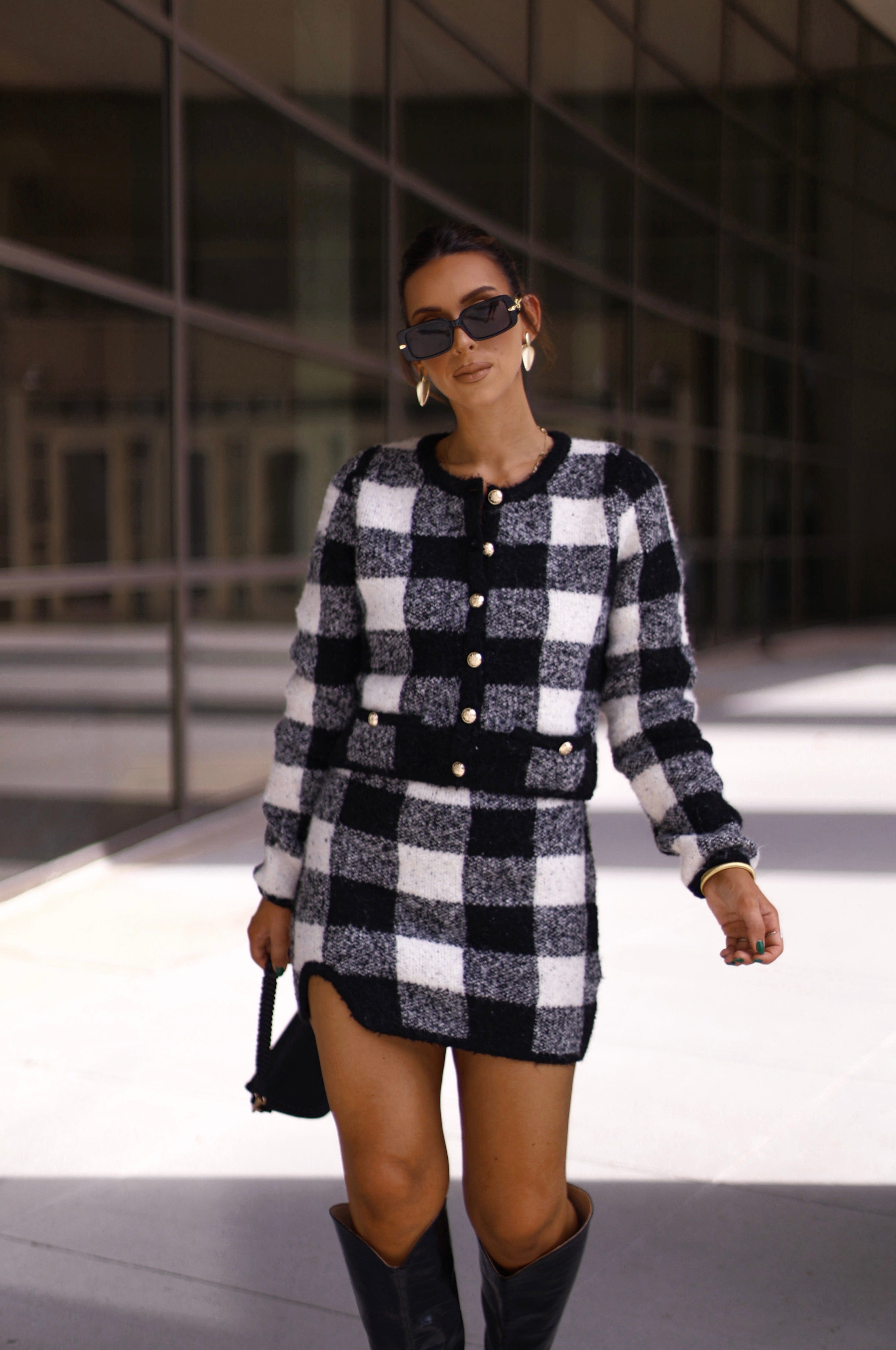 Plaid Tidings Cardigan