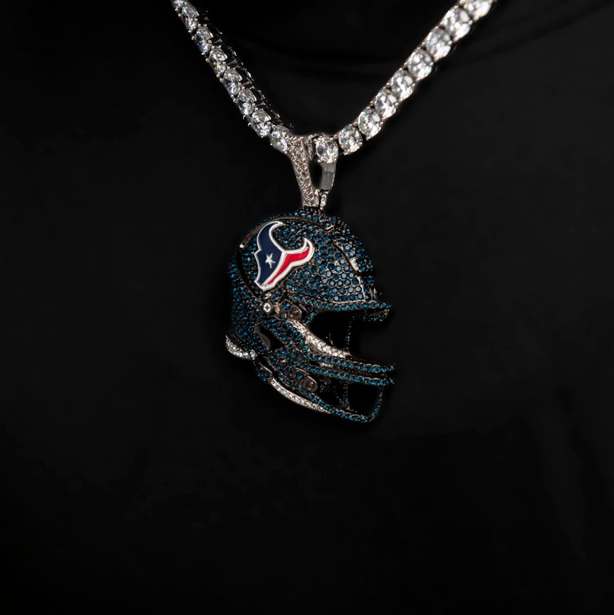 Official NFL 2025 Edition Houston Texans Helmet Pendant