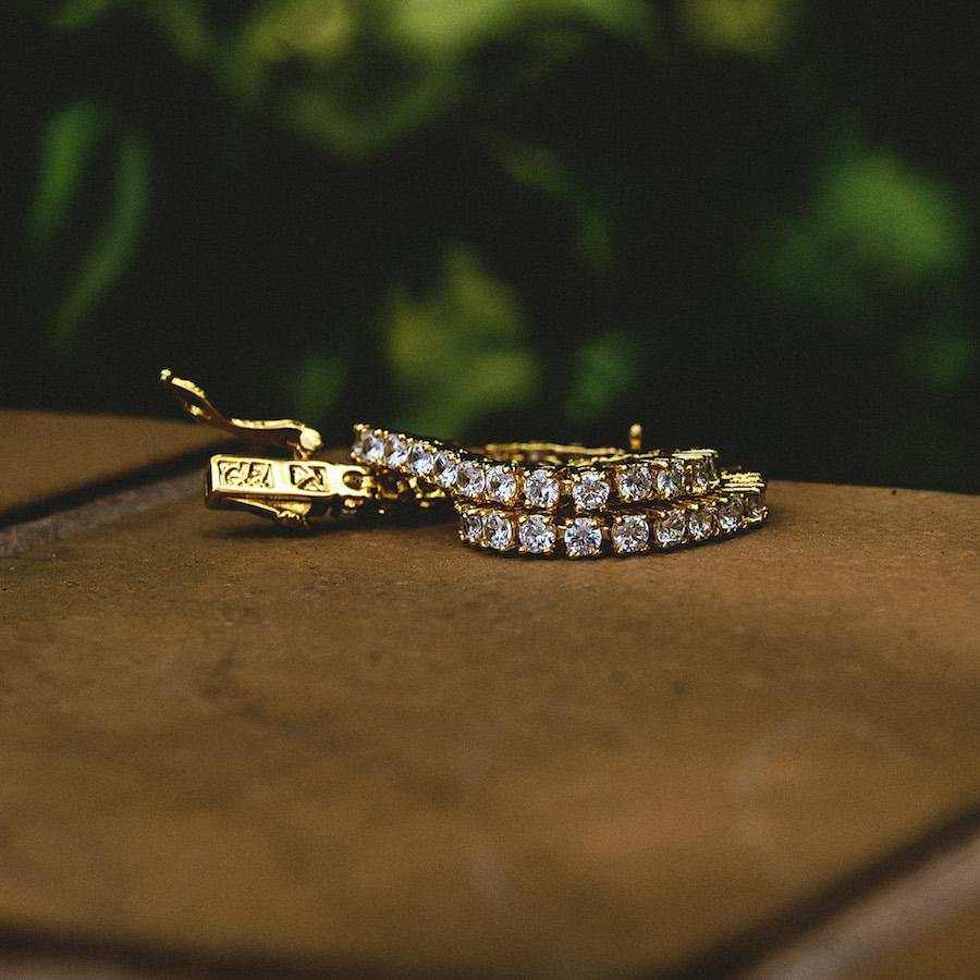 Diamond Tennis Bracelet in Yellow Gold- 3mm