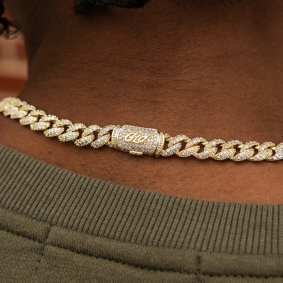 Diamond Cuban Chain in Yellow Gold - 8.5mm