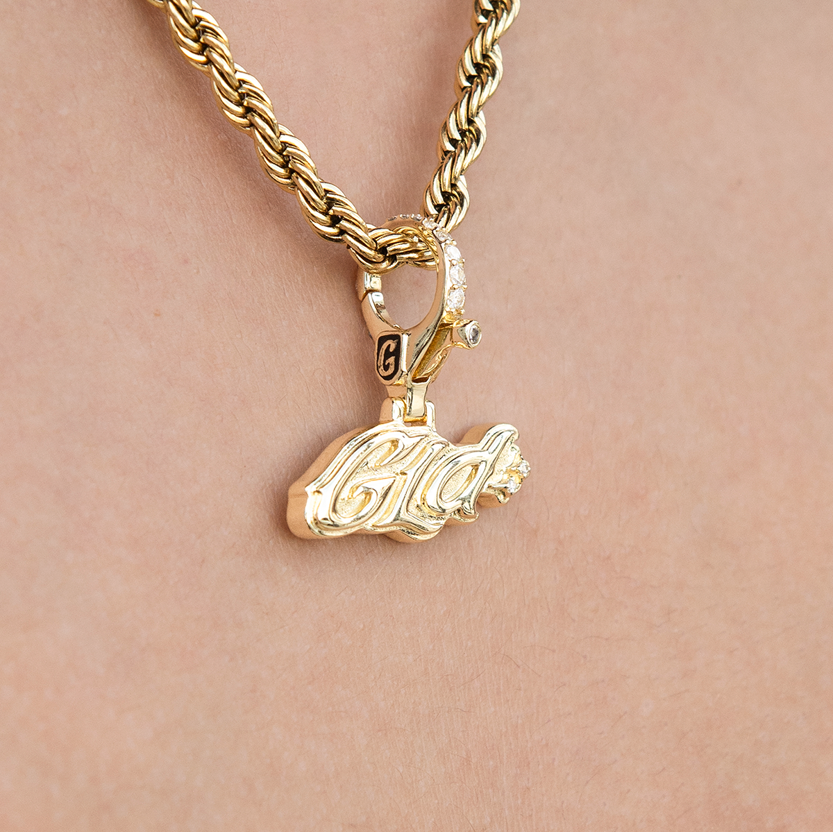 GLD Logo Clip On Pendant