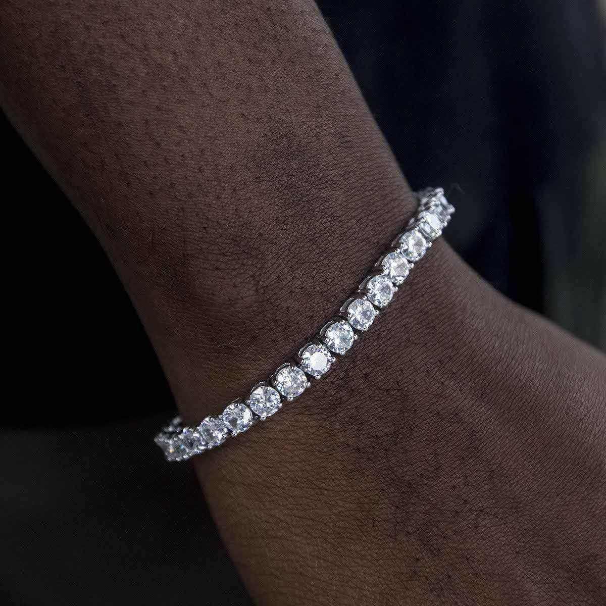 Diamond Tennis Bracelet in White Gold- 5mm