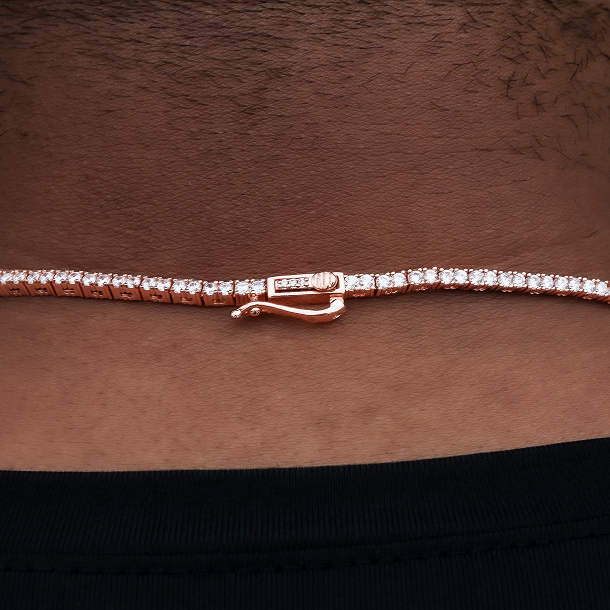 Diamond Tennis Chain in Rose Gold- 2mm