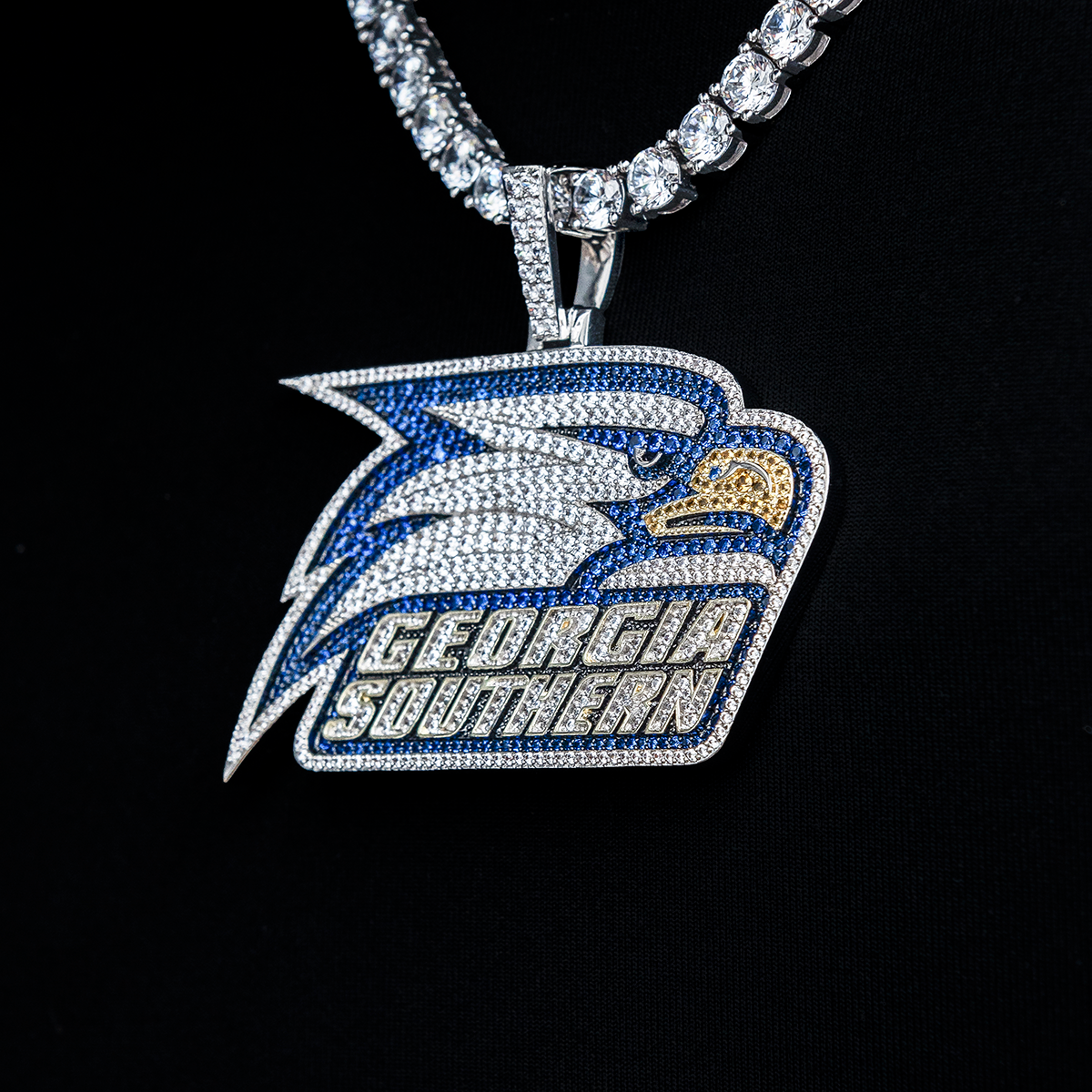 Large Georgia Southern Eagles Official NCAA Team Logo Pendant