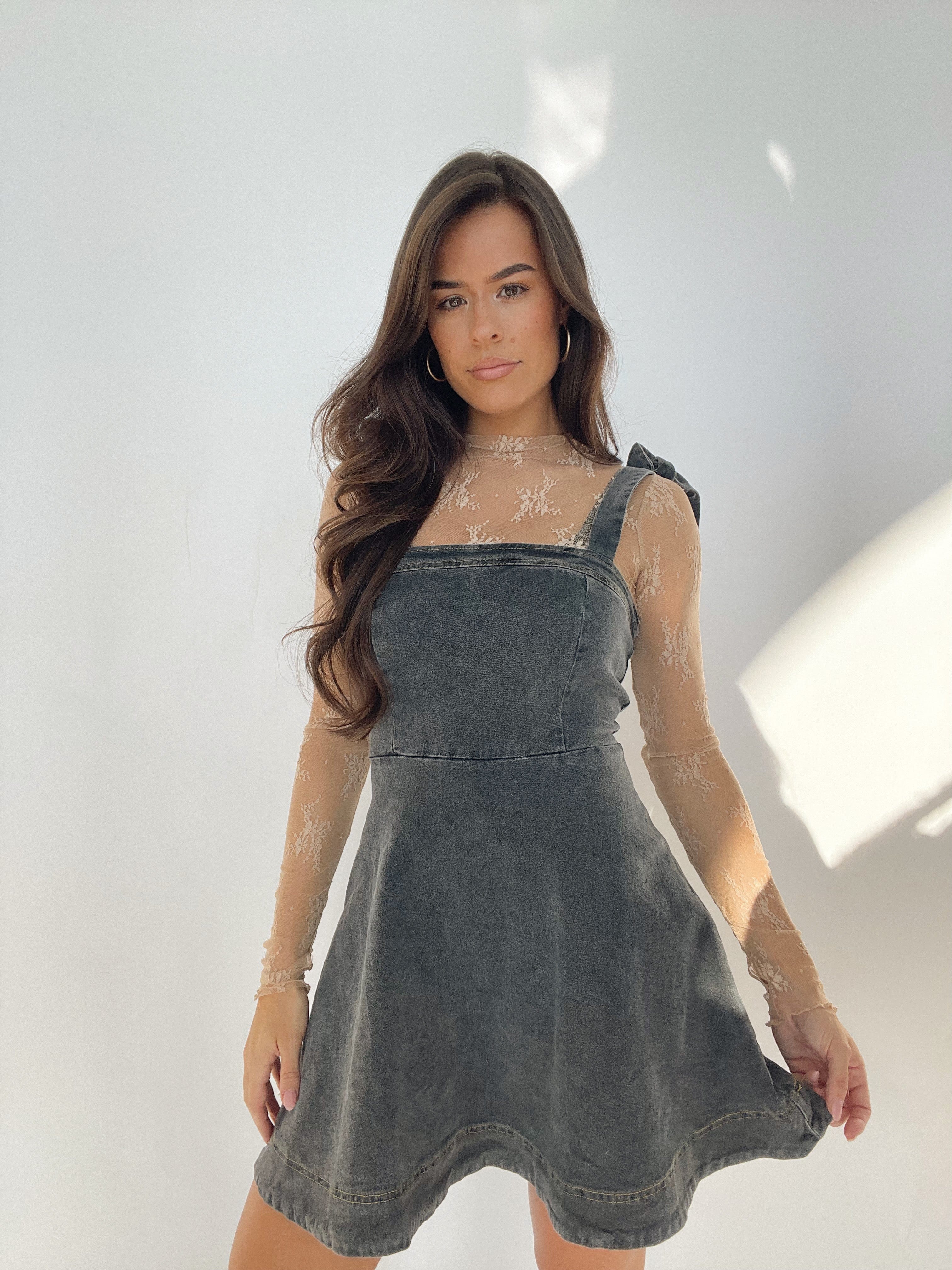 Acid Wash Denim Dress