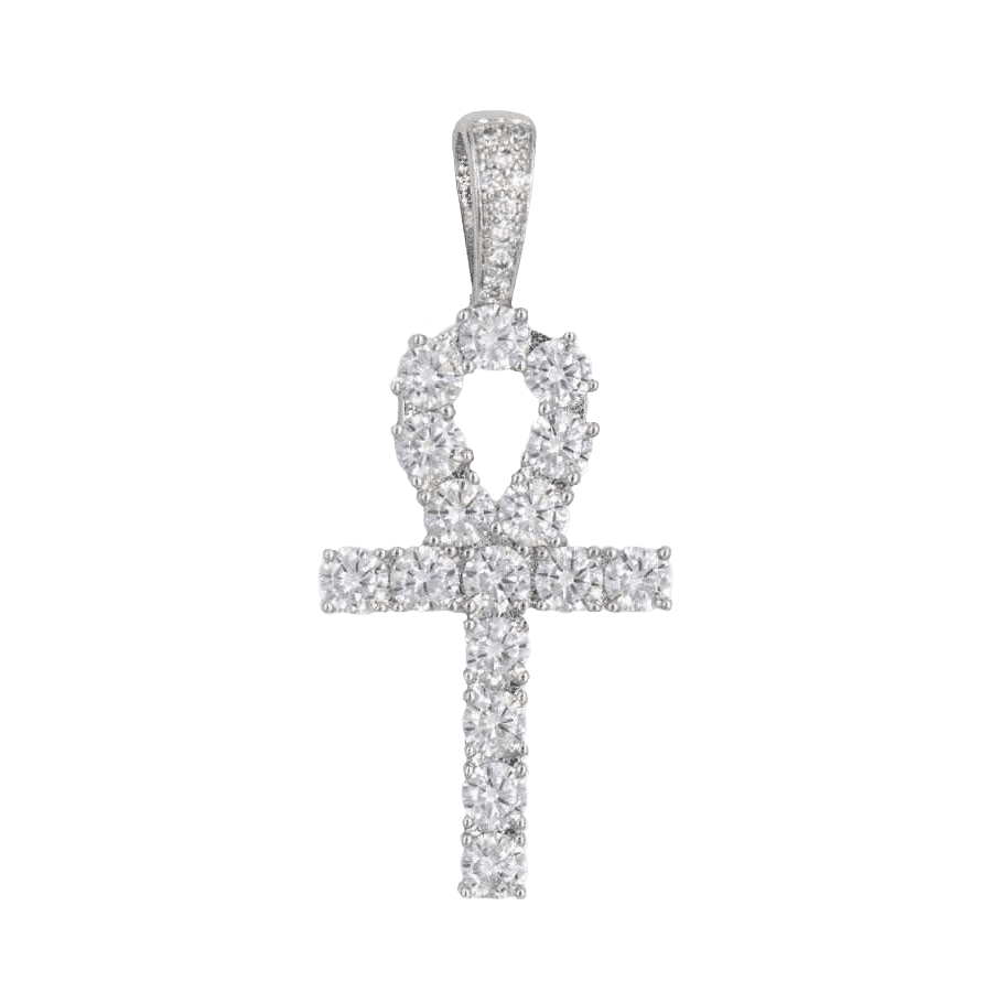 Heart and Cross Set in White Gold