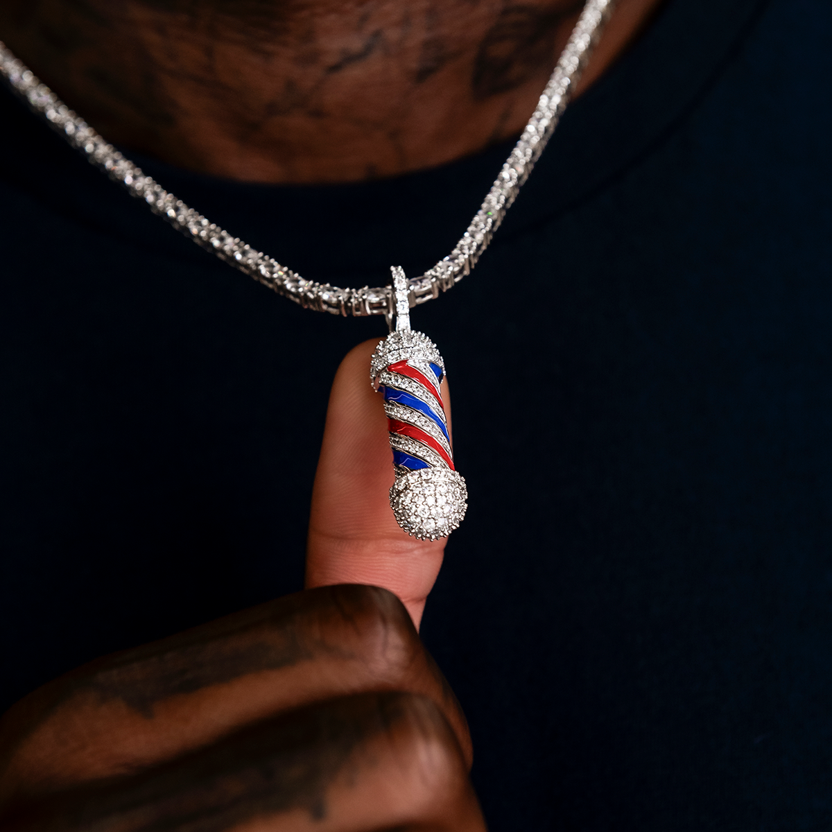 Barber Pole Pendant