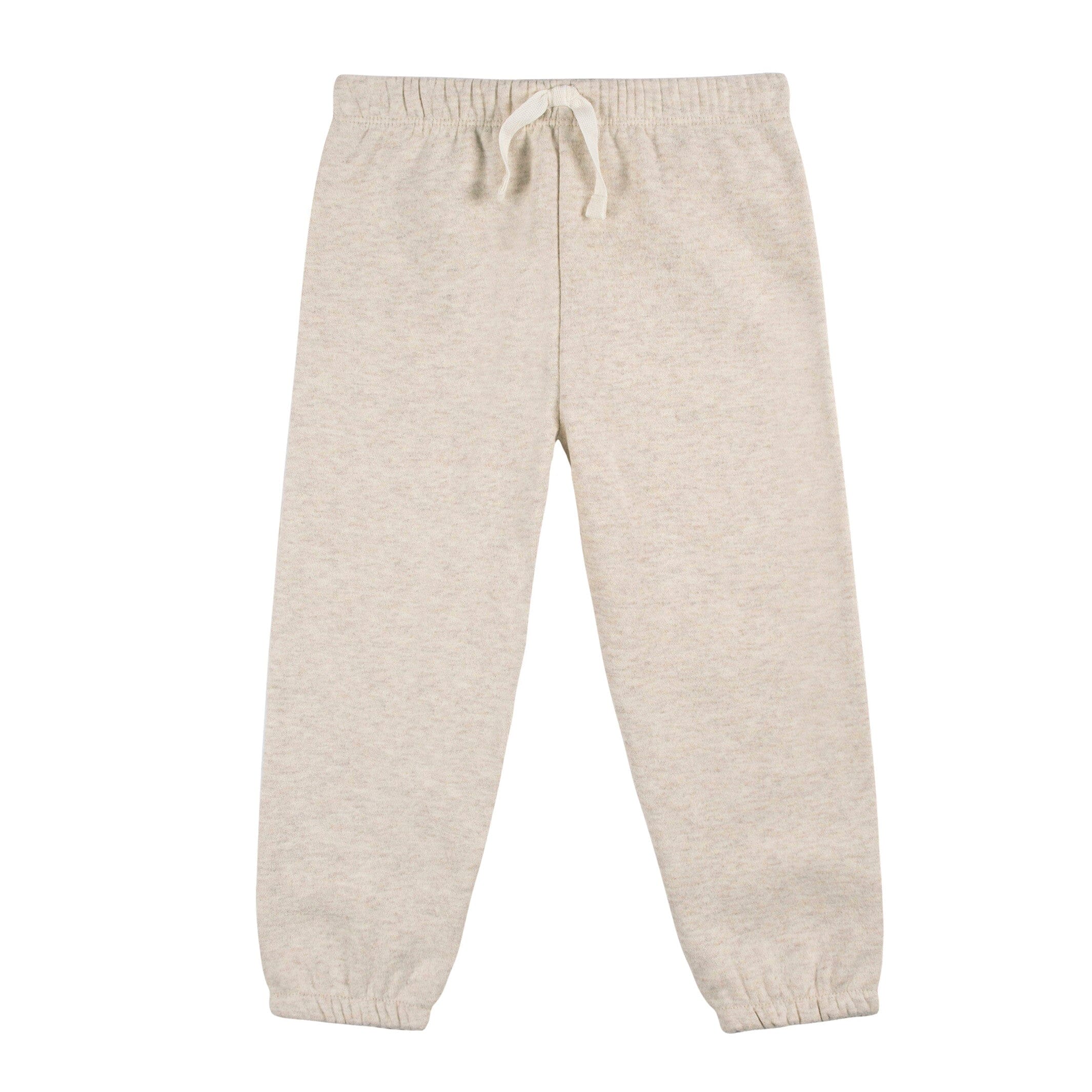 2-Piece Infant & Toddler Neutral Oatmeal Heather Sweatshirt & Pant Set