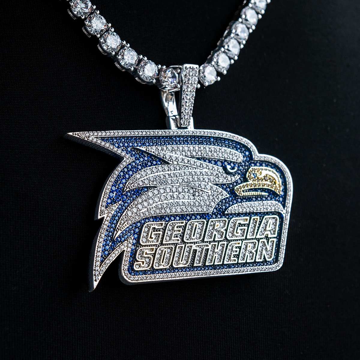 Large Georgia Southern Eagles Official NCAA Team Logo Pendant