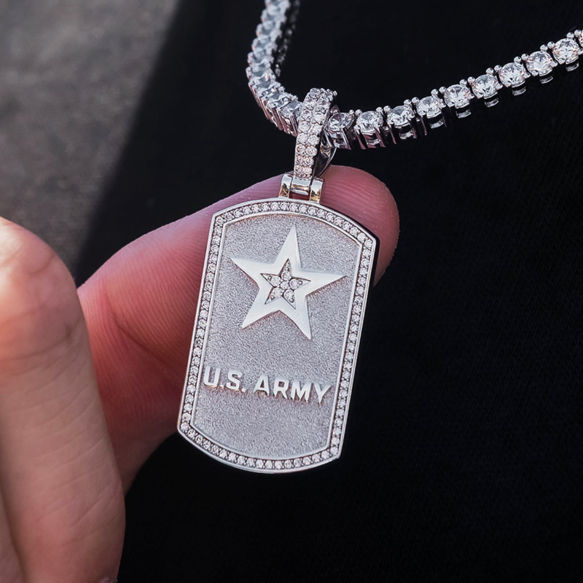 U.S. Army Dog Tag Pendant